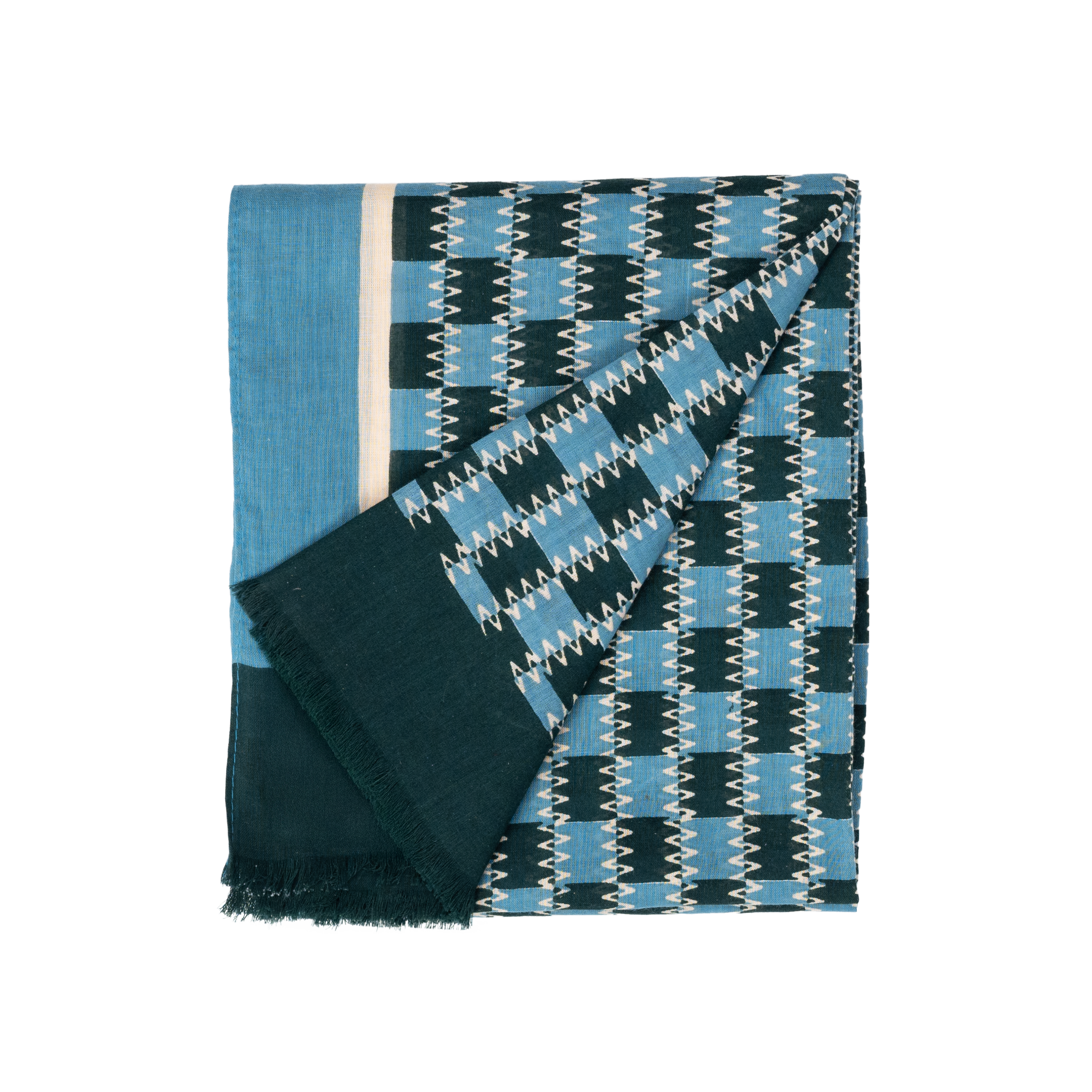 Organic cotton scarf BILLYBELT Blue