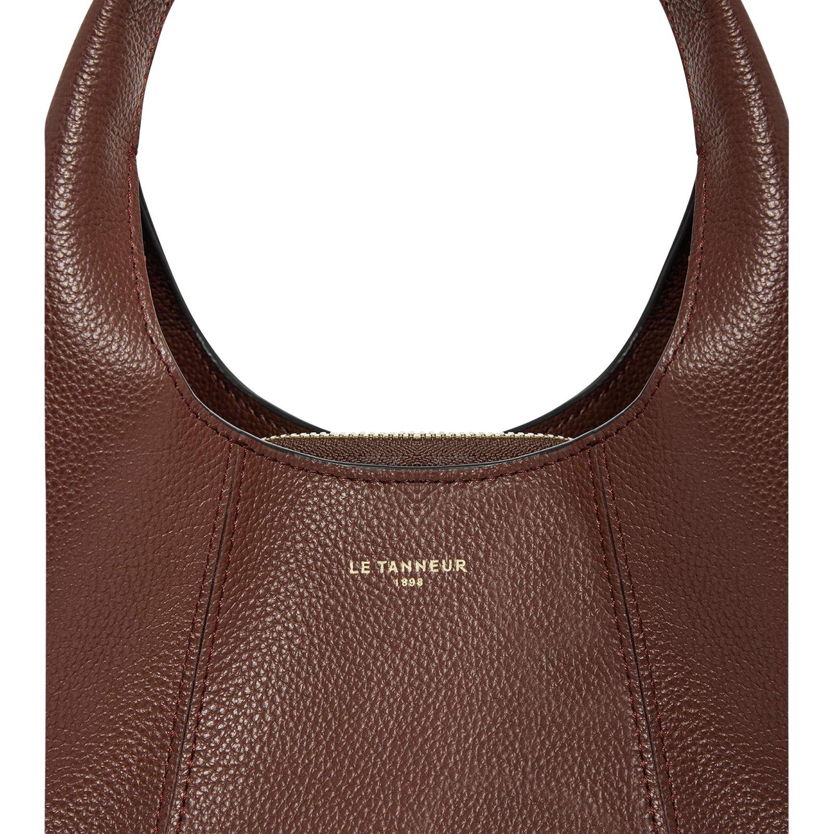 Lederhandtasche Braun