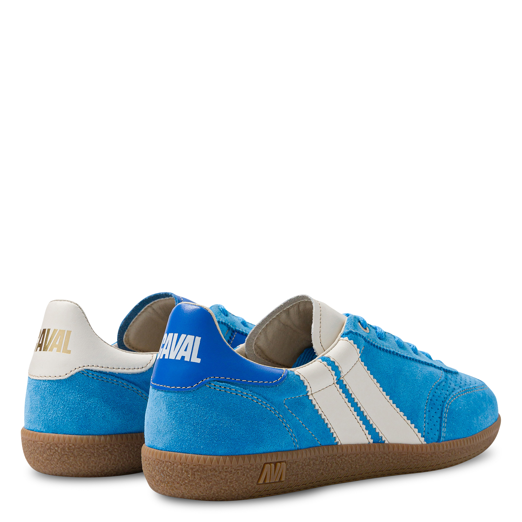 Suede leather low-top sneakers CAVAL Blue