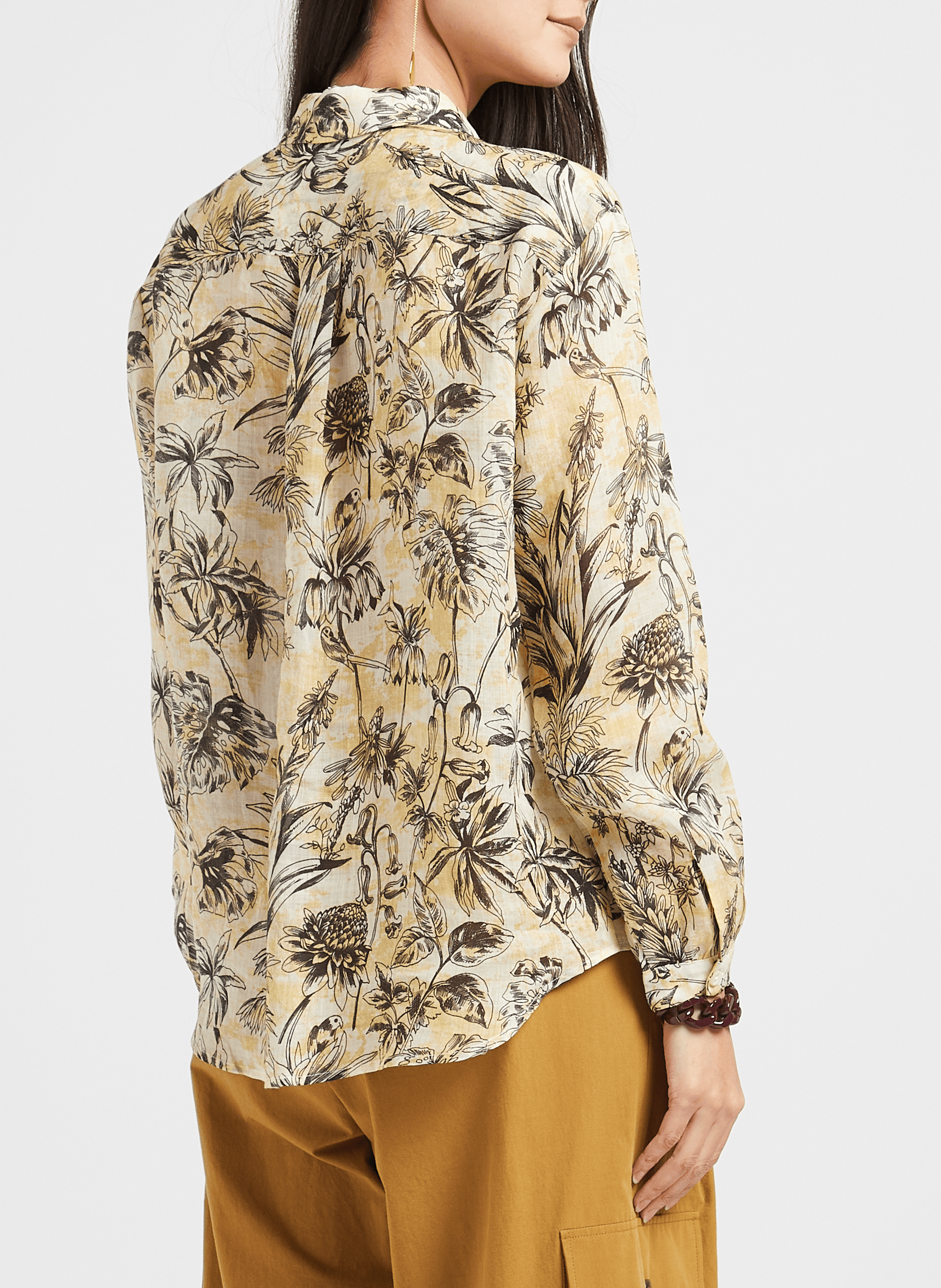 Chemise ample à col classique  ATTIC AND BARN Noir