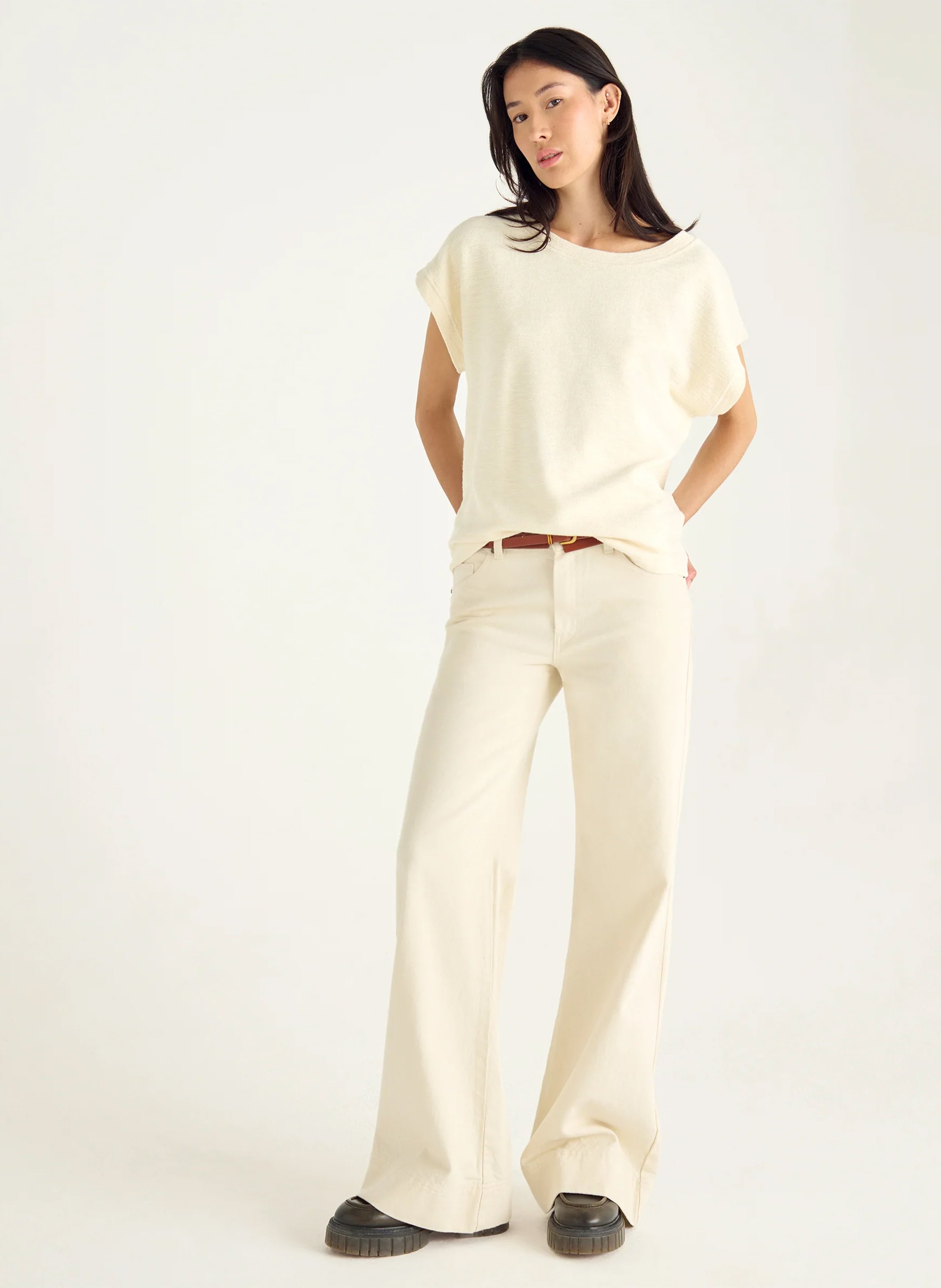 Jacksonville - T-Shirt mit Rundhalsausschnitt aus Baumwoll-Mix ACOTE Weiss