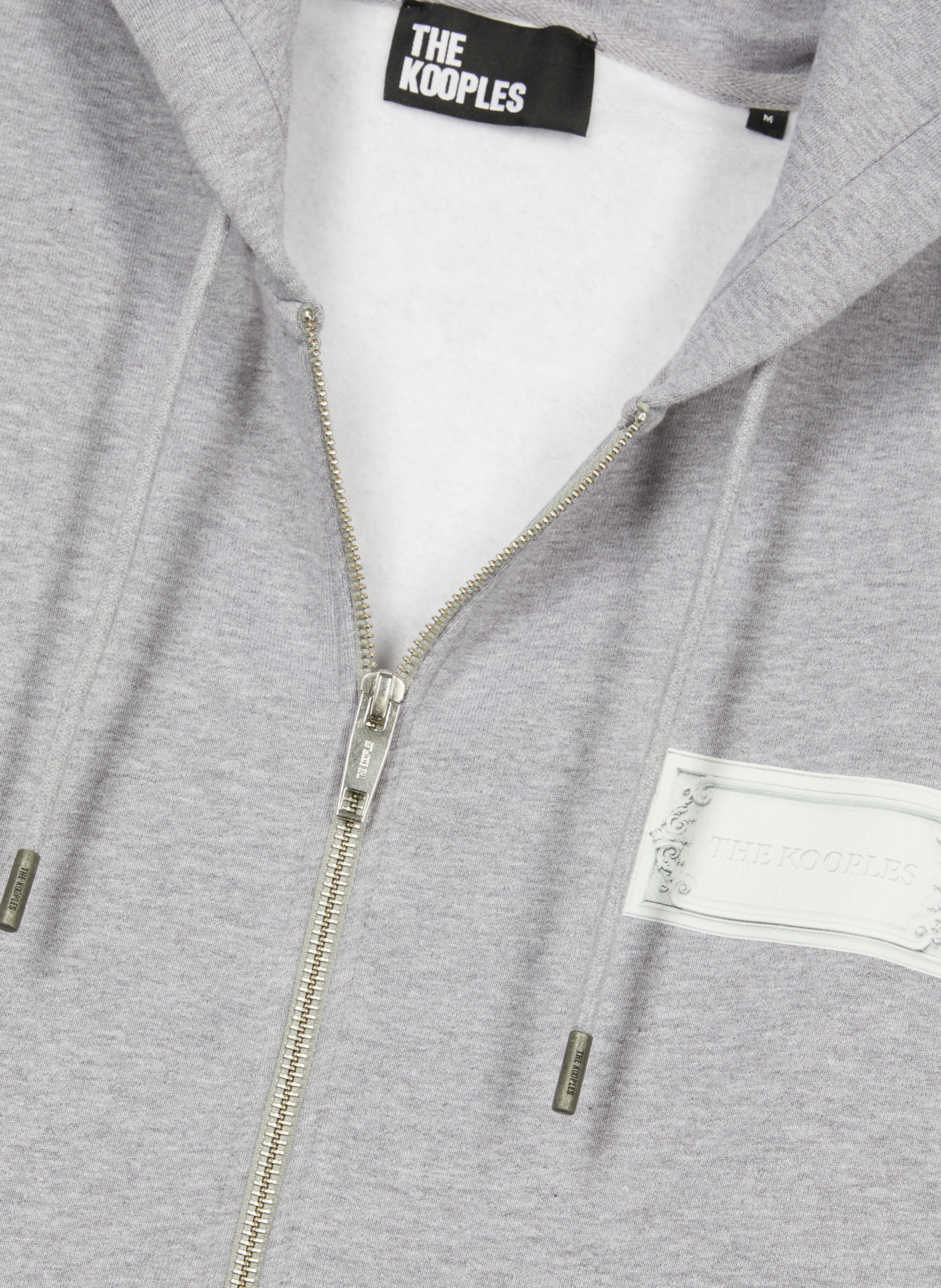 Zip-up sweatshirt with screen printing THE KOOPLES Grey