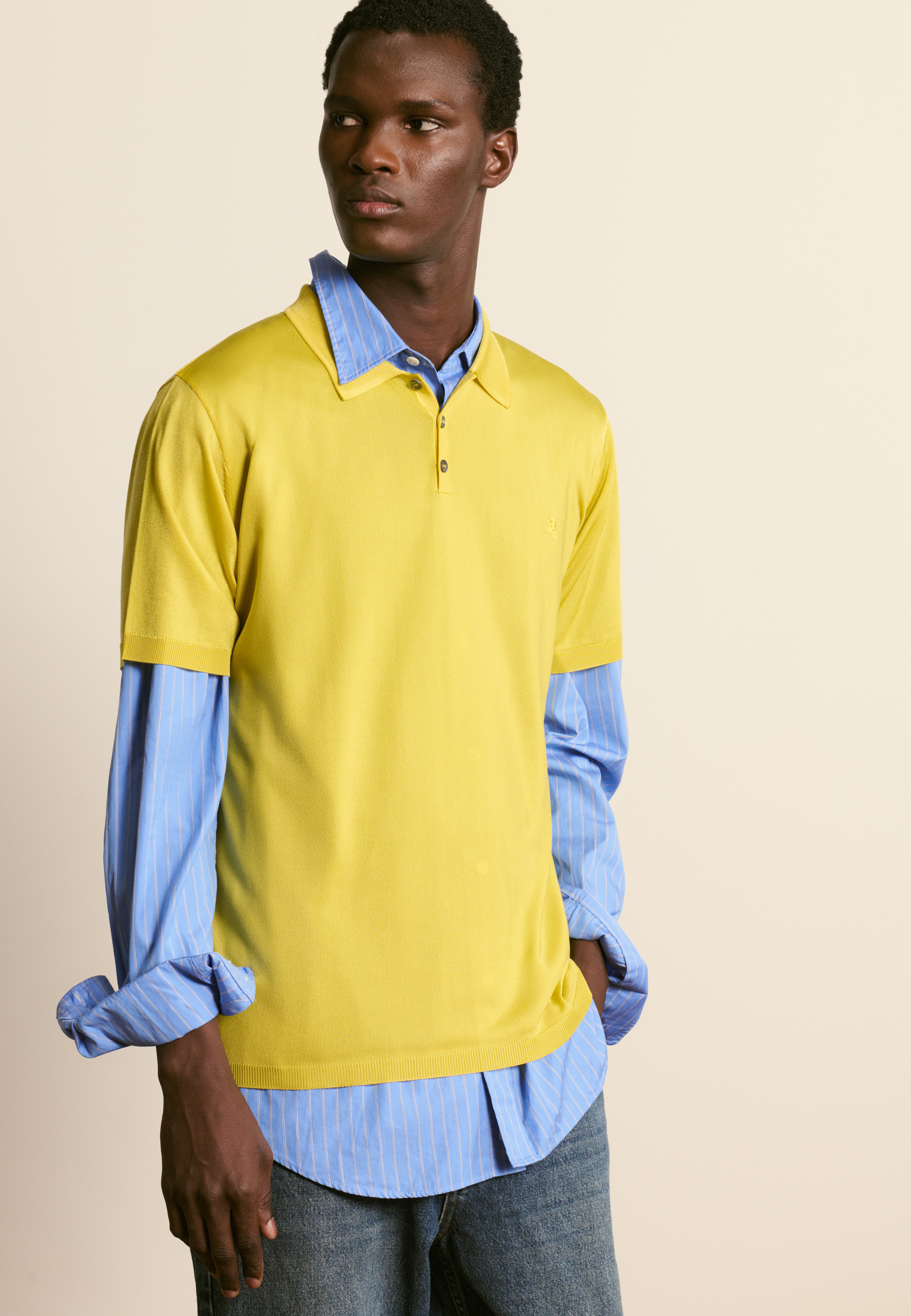 Light thread polo MAISON MONTAGUT