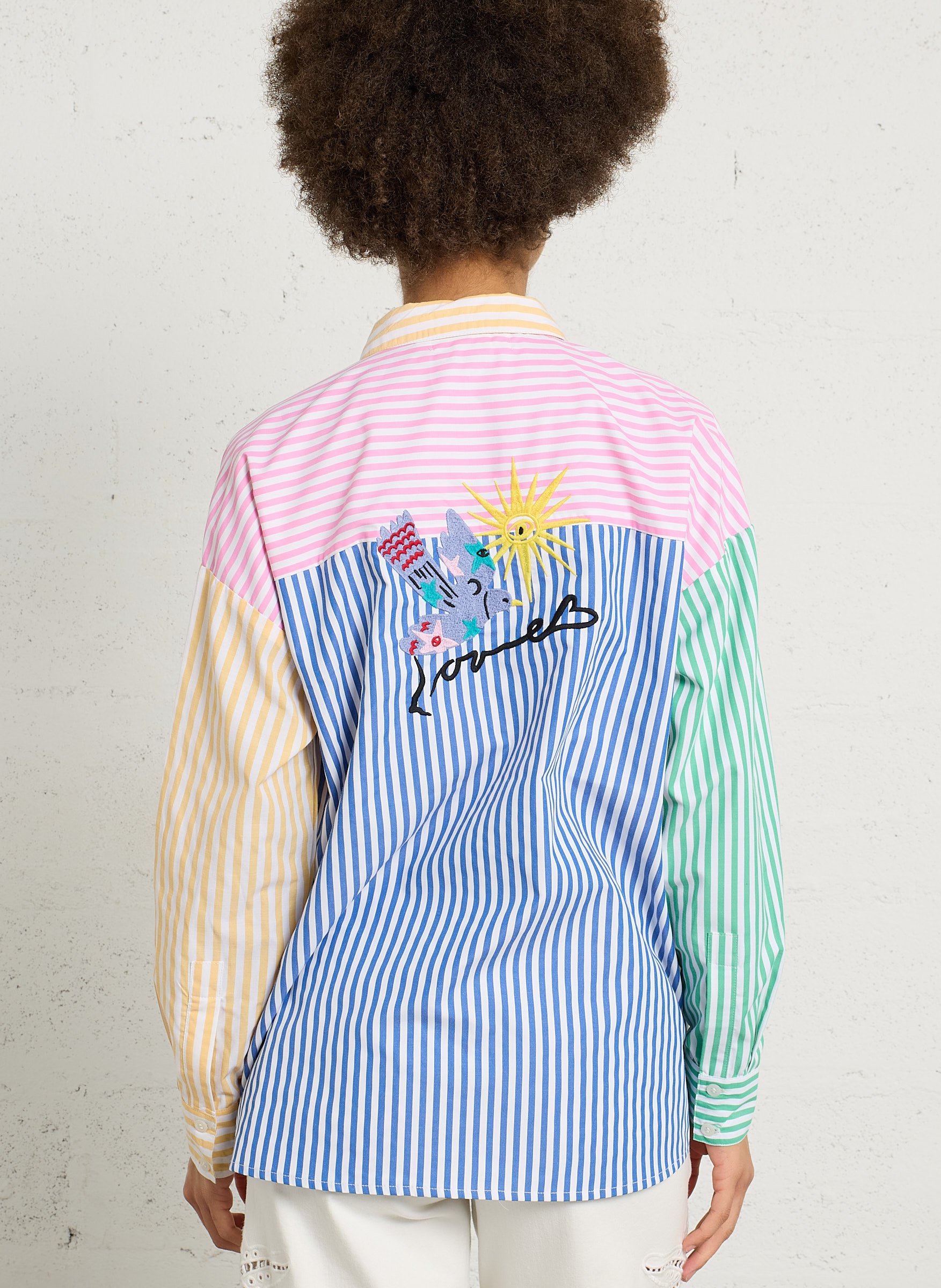 Classic Striped Straight-Cut Shirt LA PETITE ETOILE Multicolored