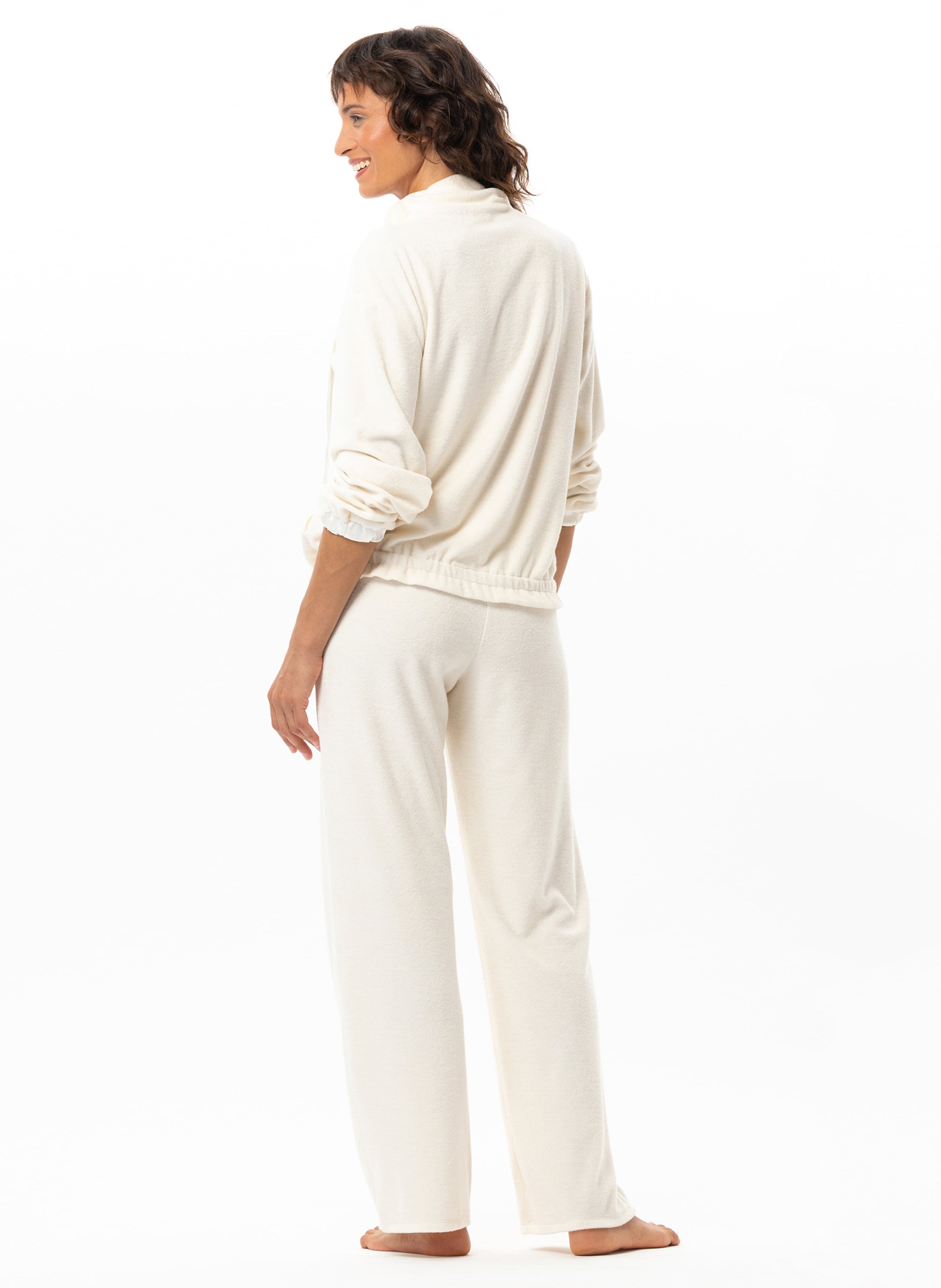 Zip-up homewear set in terry towelling LE CHAT Beige