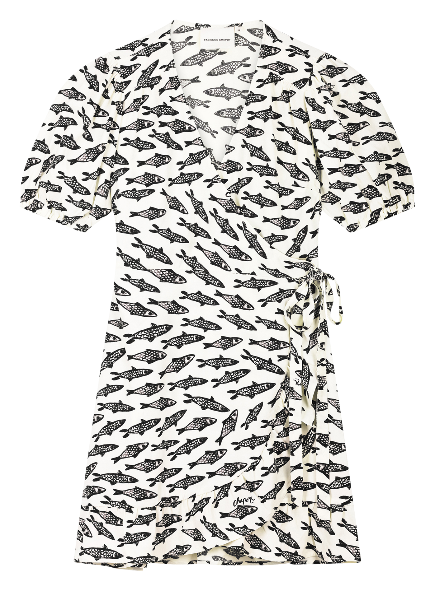 Bedrucktes Kleid FABIENNE CHAPOT Weiss