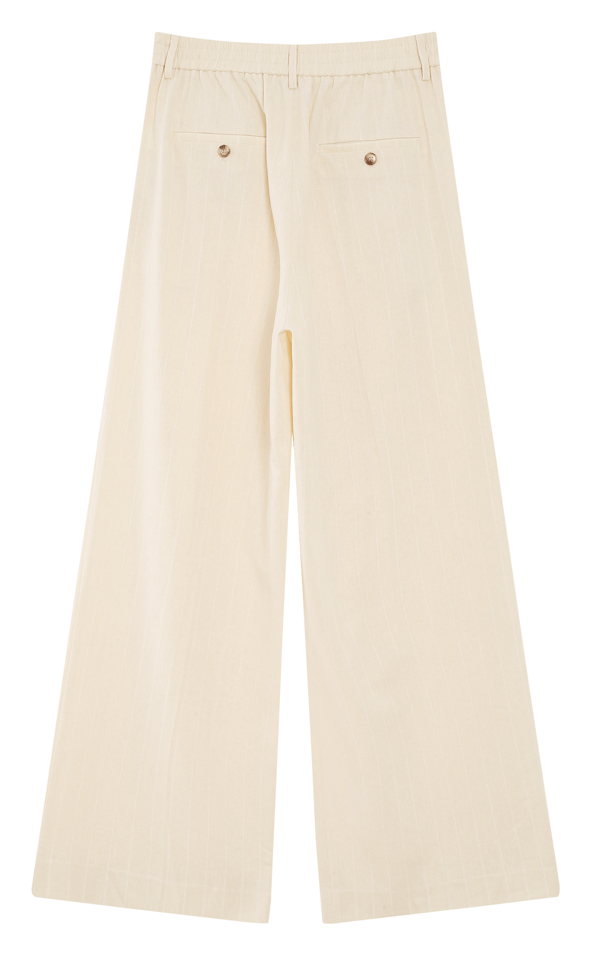 Pantalon large à rayures GRACE ET MILA Jaune