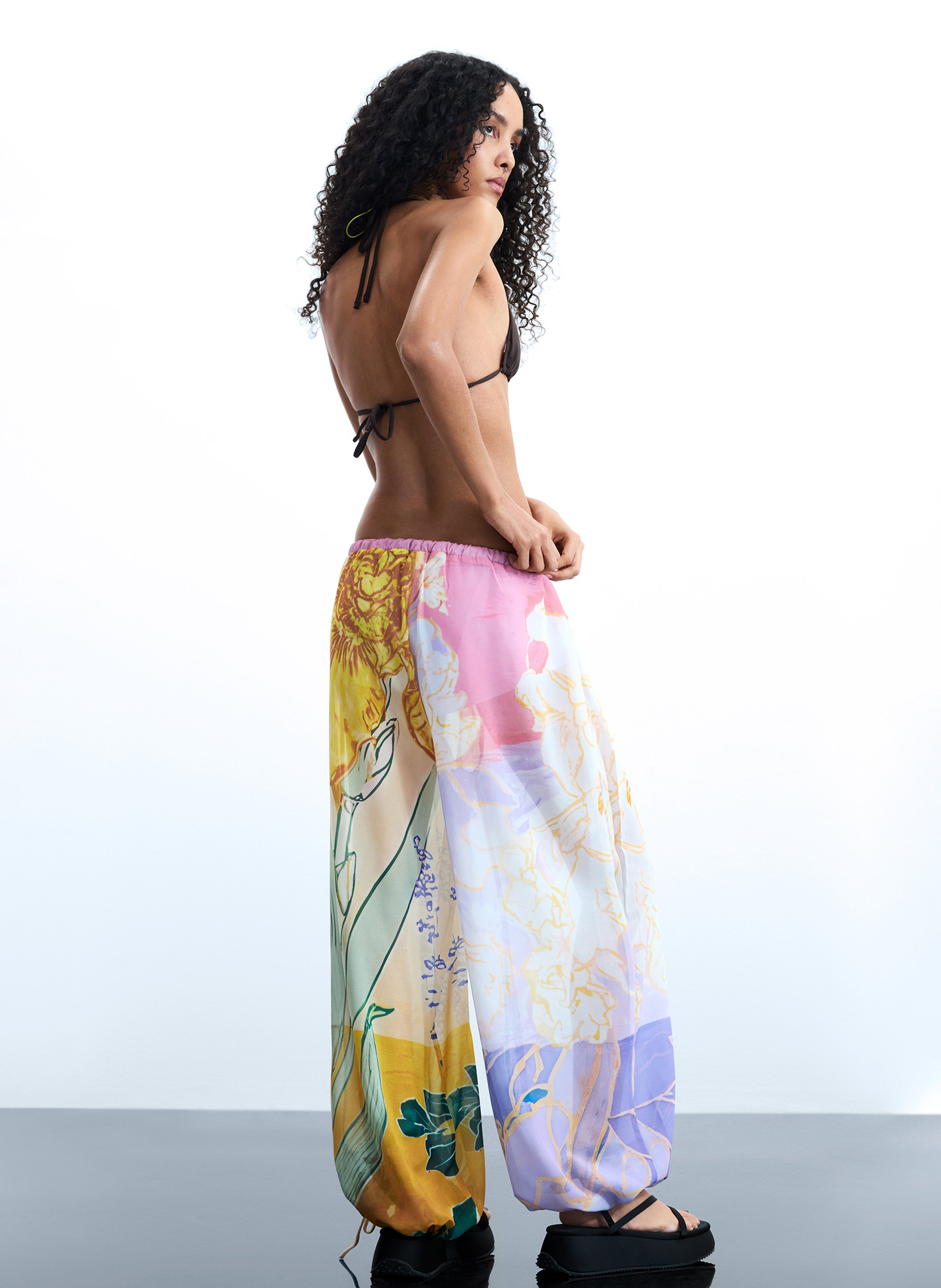 Pantalon ballon imprimé DESIGUAL Multicolore