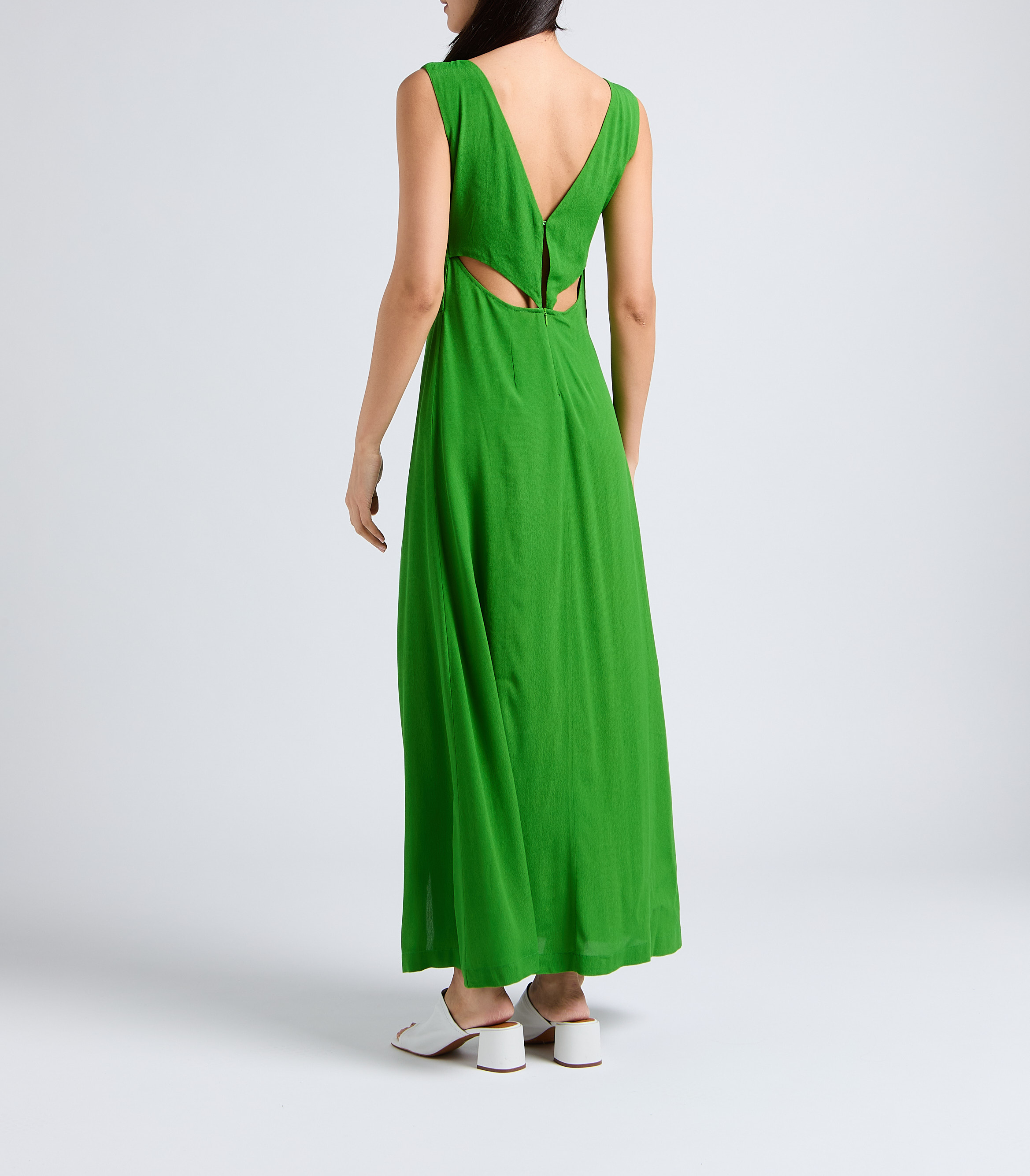 Robe longue col V KARMA KOMA Vert