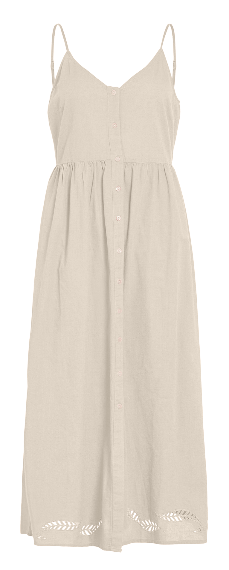 Robe midi ample à bretelles unie VILA Grey