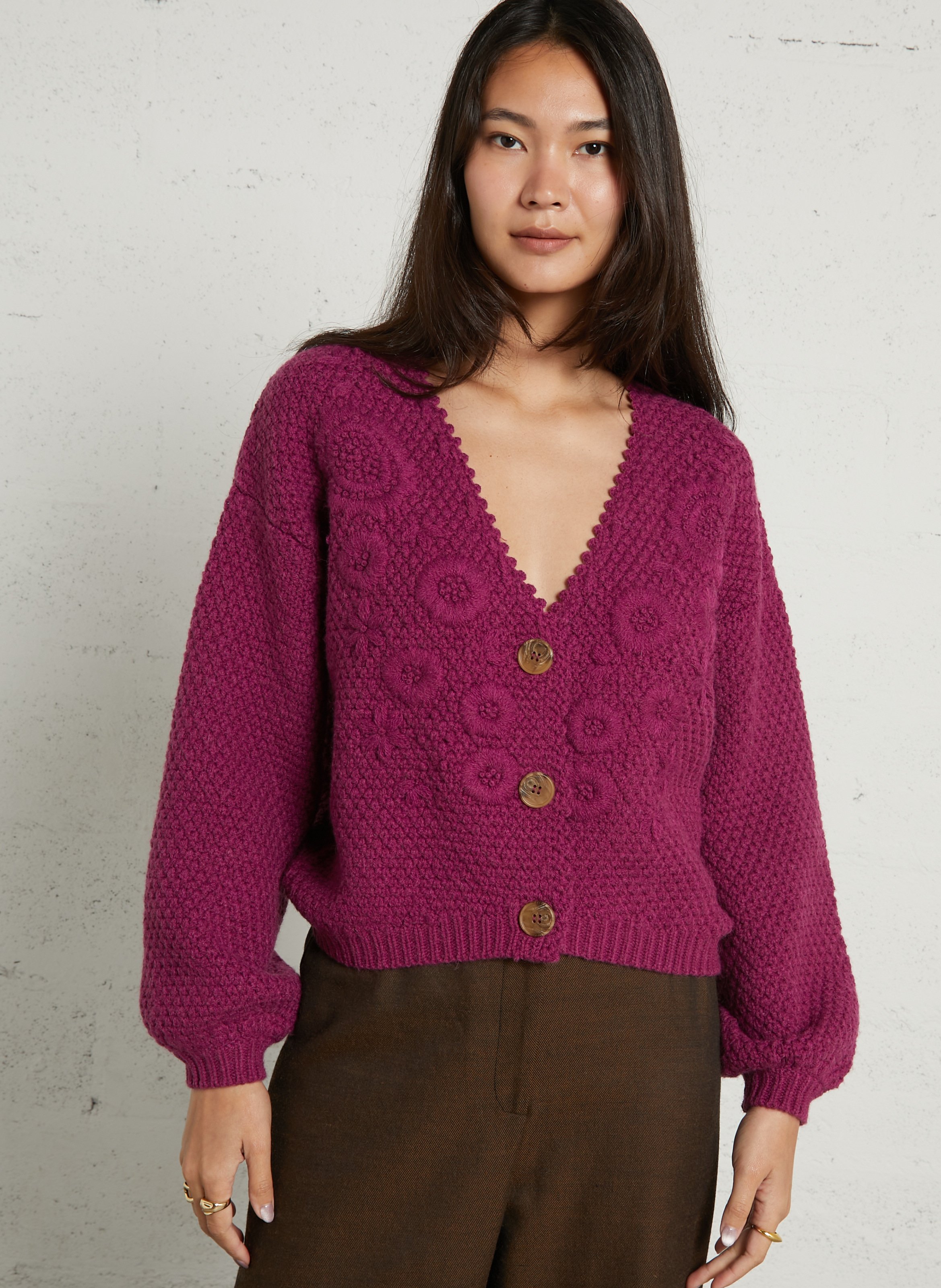 Vest met sjaalkraag LOUISE MISHA Rood