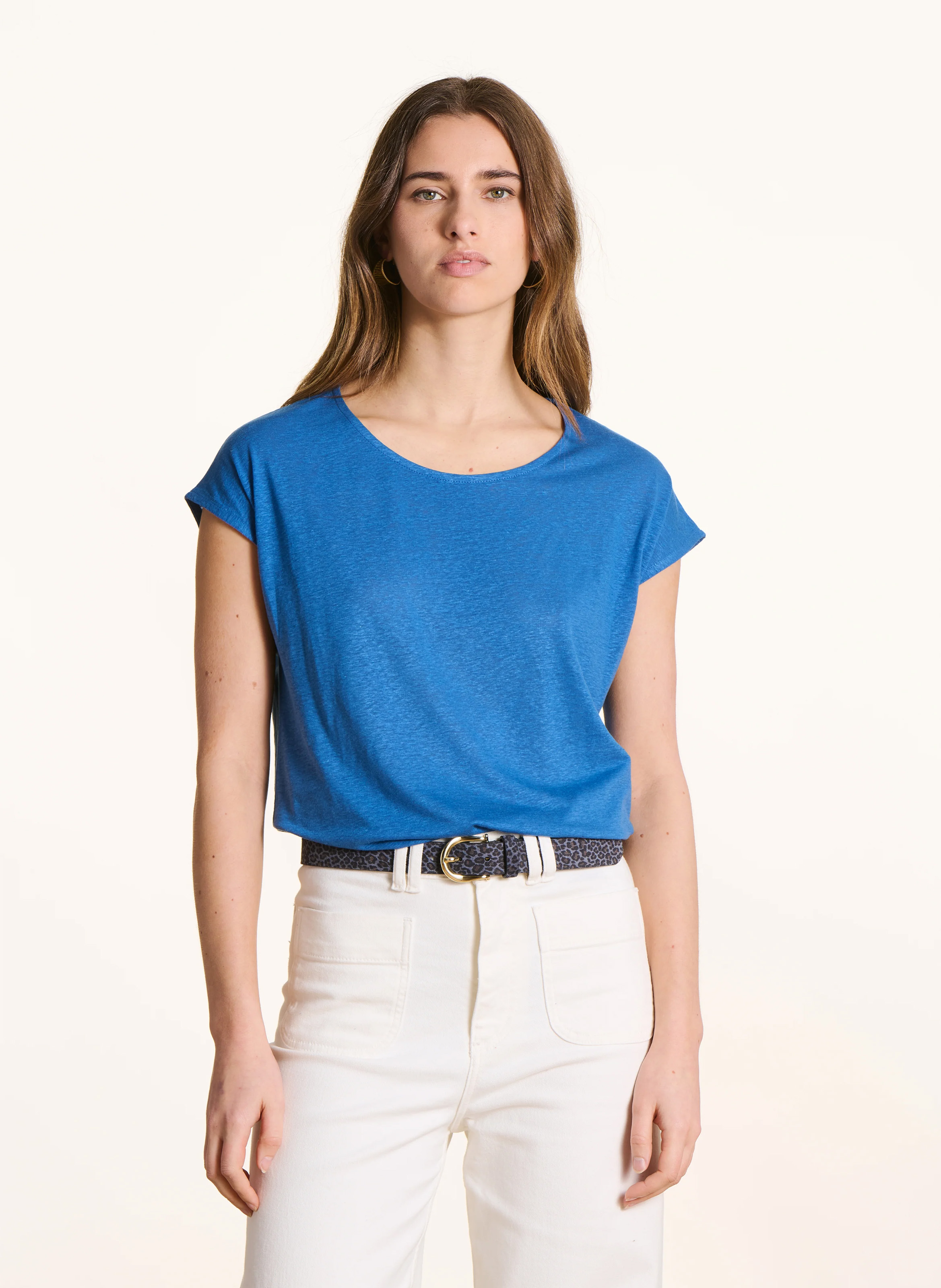 Oversized T-shirt met ronde hals LA FEE MARABOUTEE