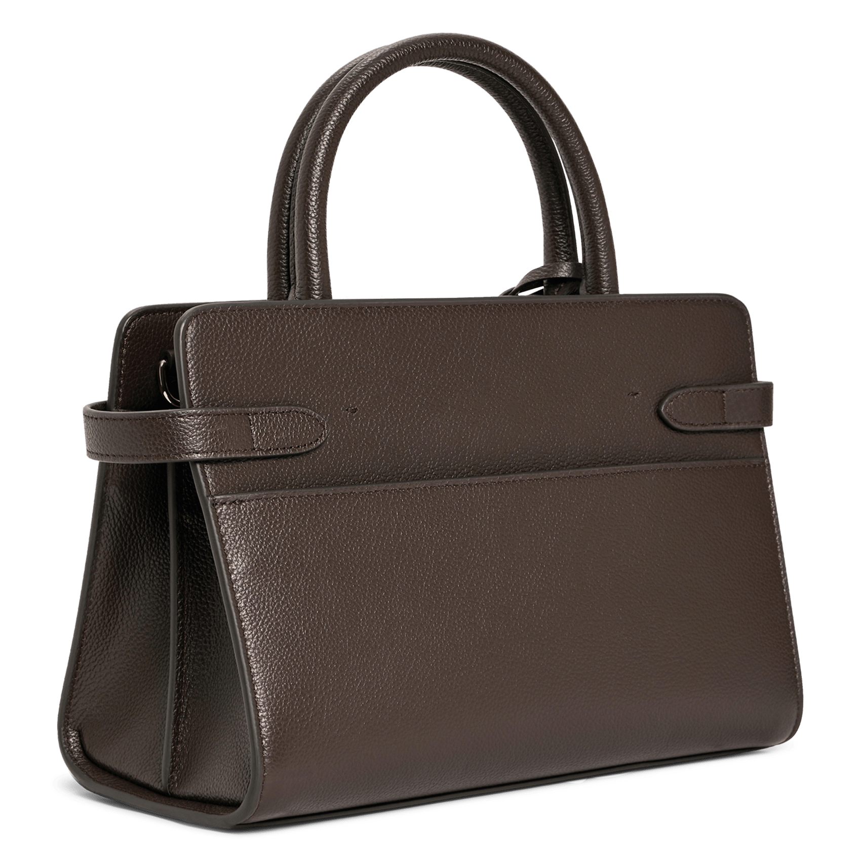 Grained leather handbag | Brown LE TANNEUR Women