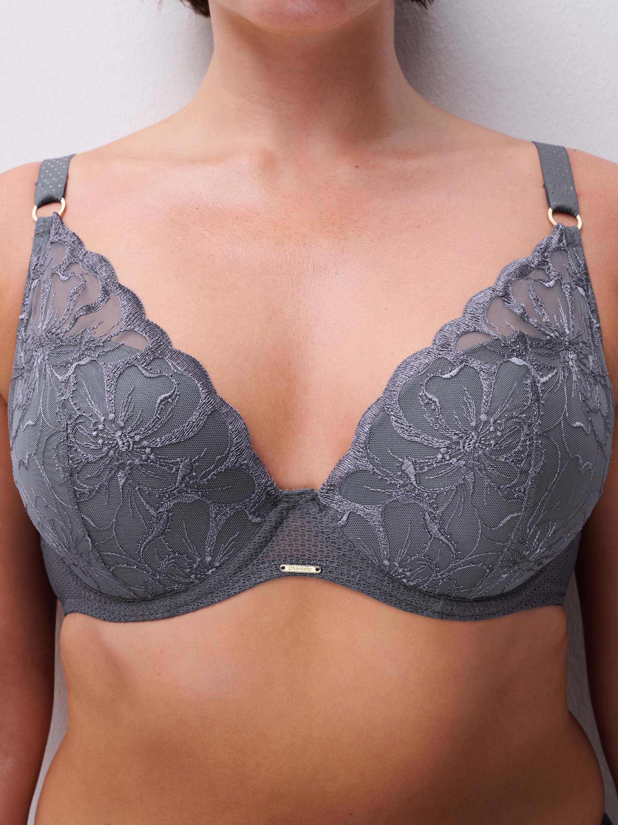 Plunge cup bra CHANTELLE Grey