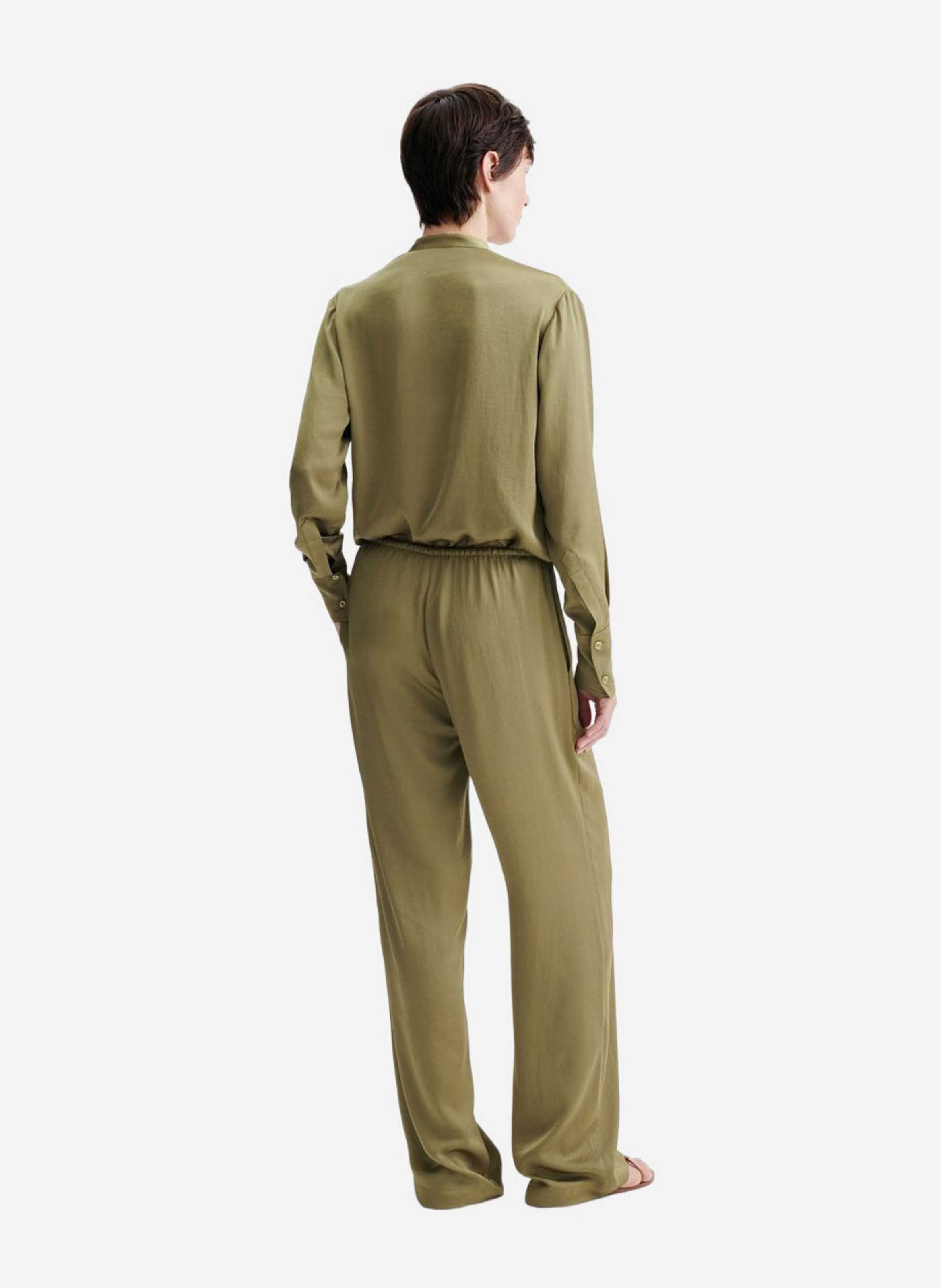 Straight-cut fluid trousers VANESSA BRUNO Green