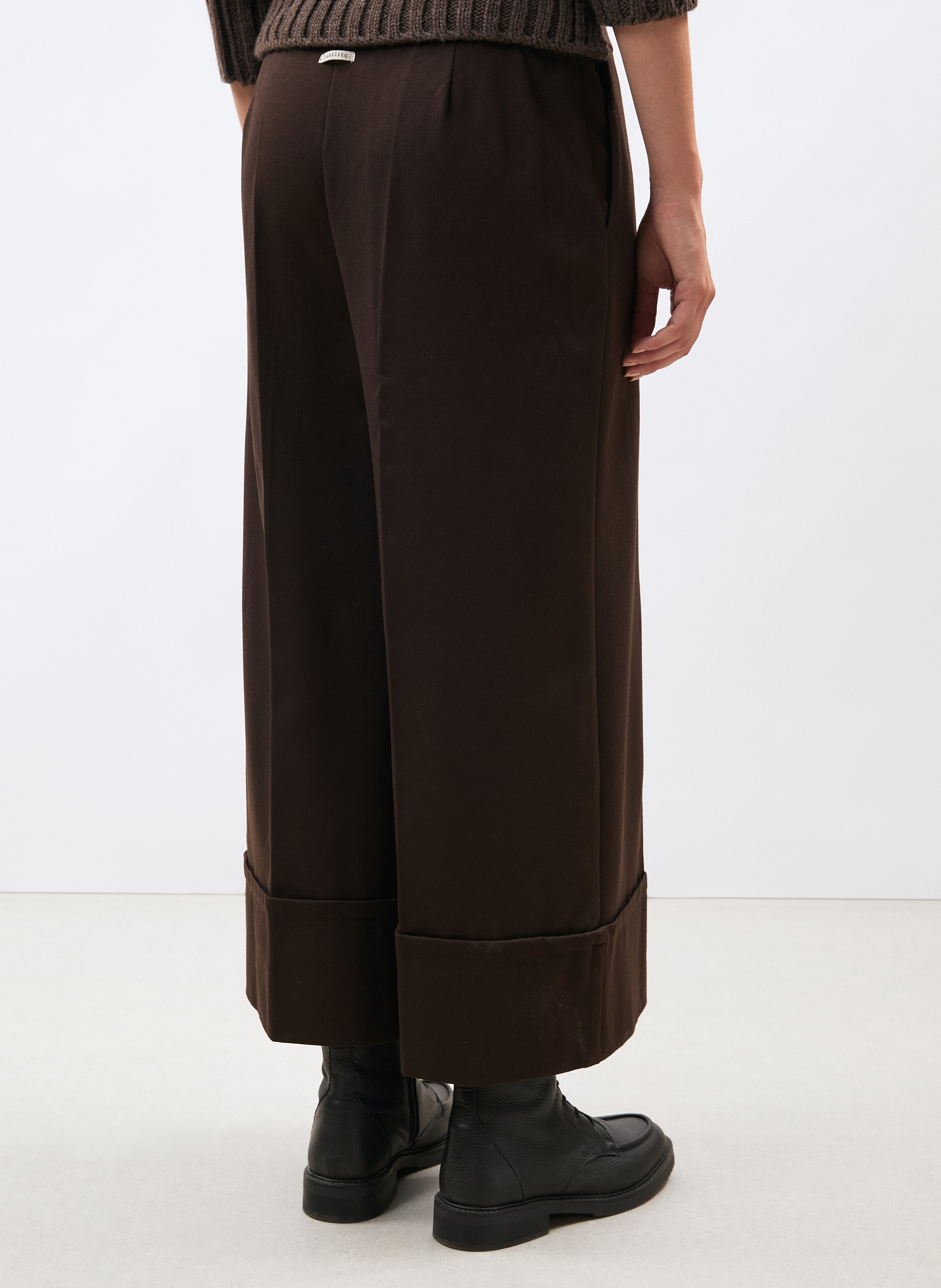 Wide-leg pants HUMILITY Brown