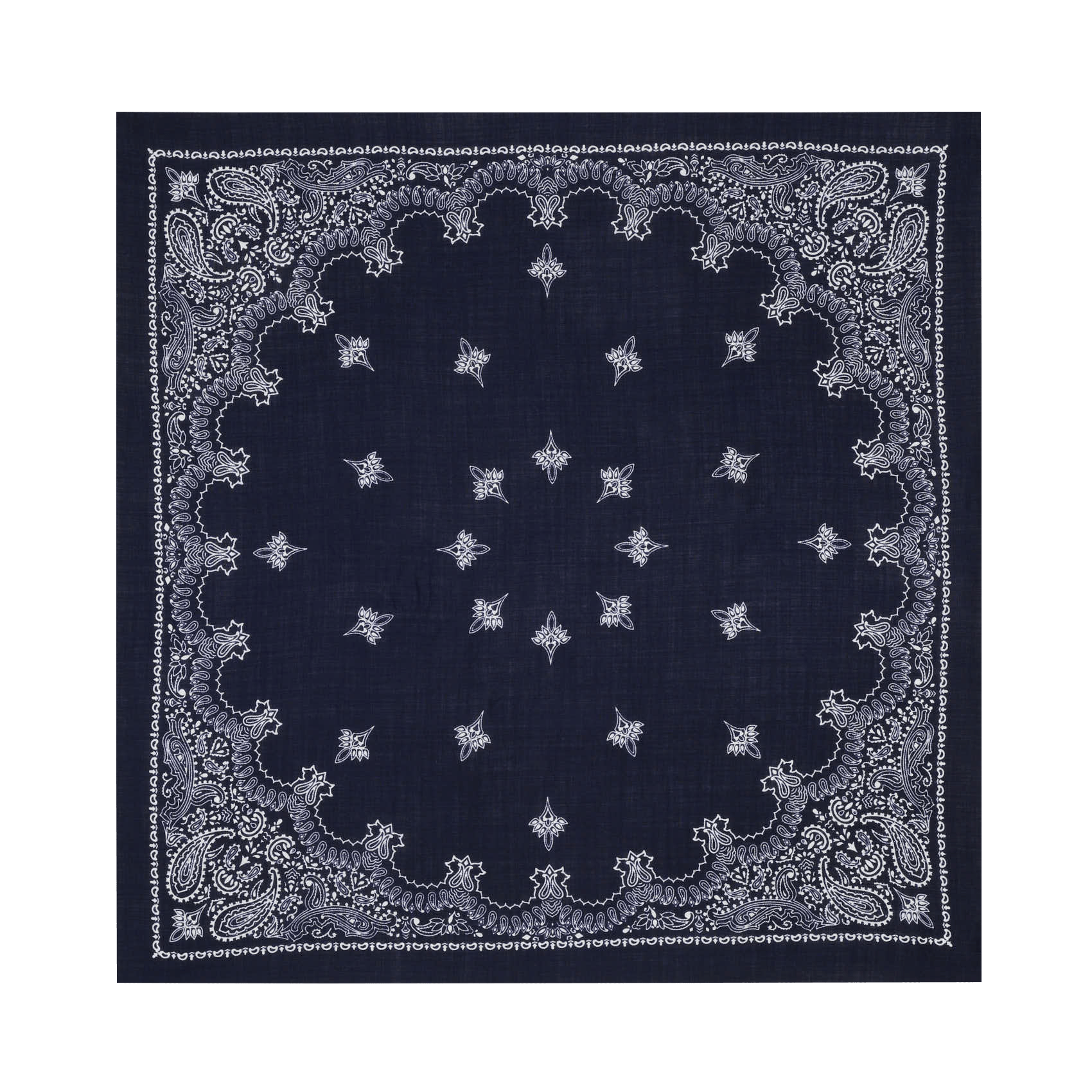 Foulard imprimé en laine DESTIN Bleu