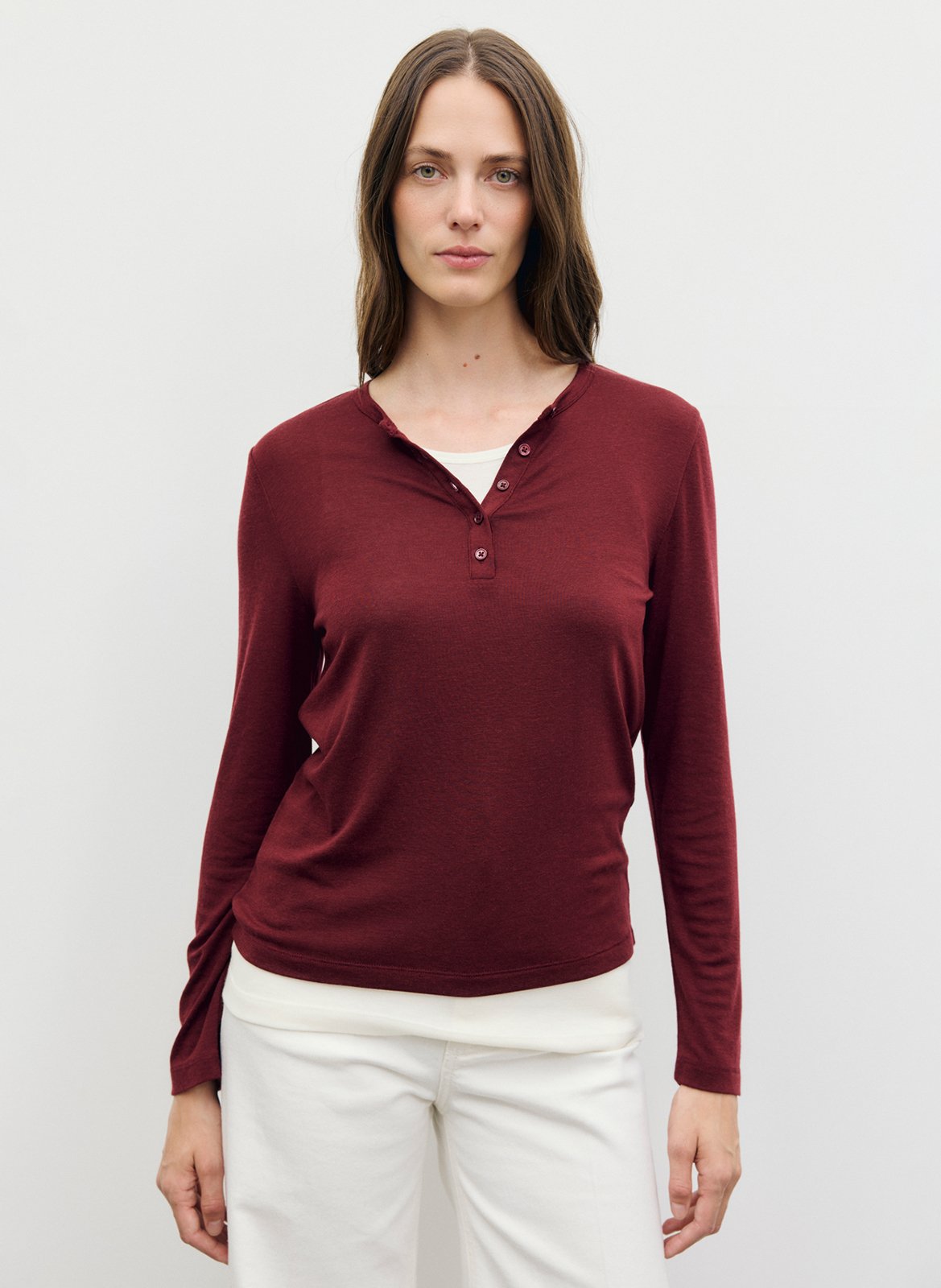 T-shirt droit col rond superposé GERARD DAREL