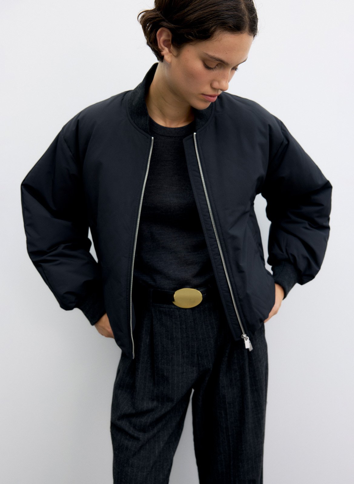 Einfarbige Jacke mit Reißverschluss GERARD DAREL Schwarz