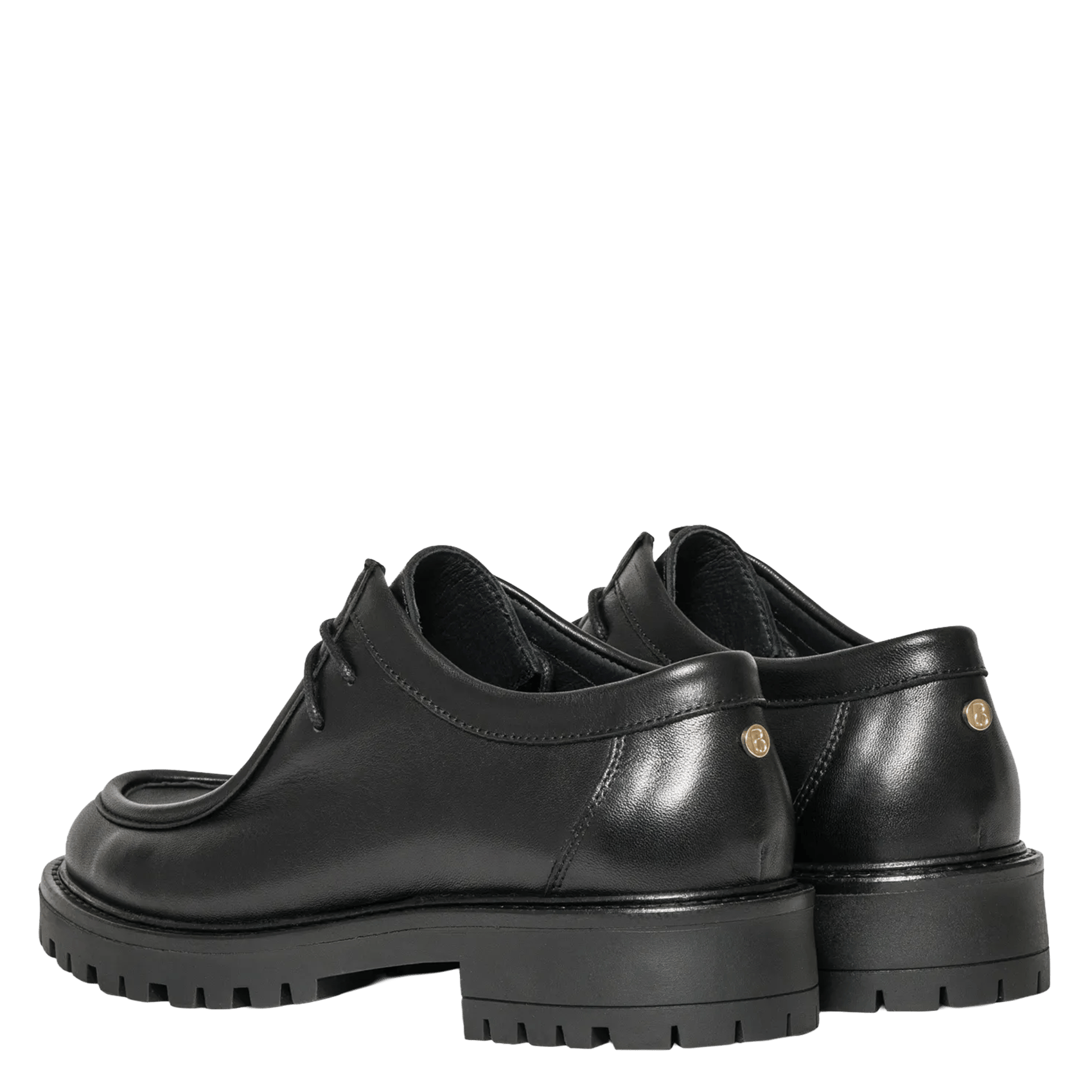 Lace-up leather Derby shoes BOCAGE Black