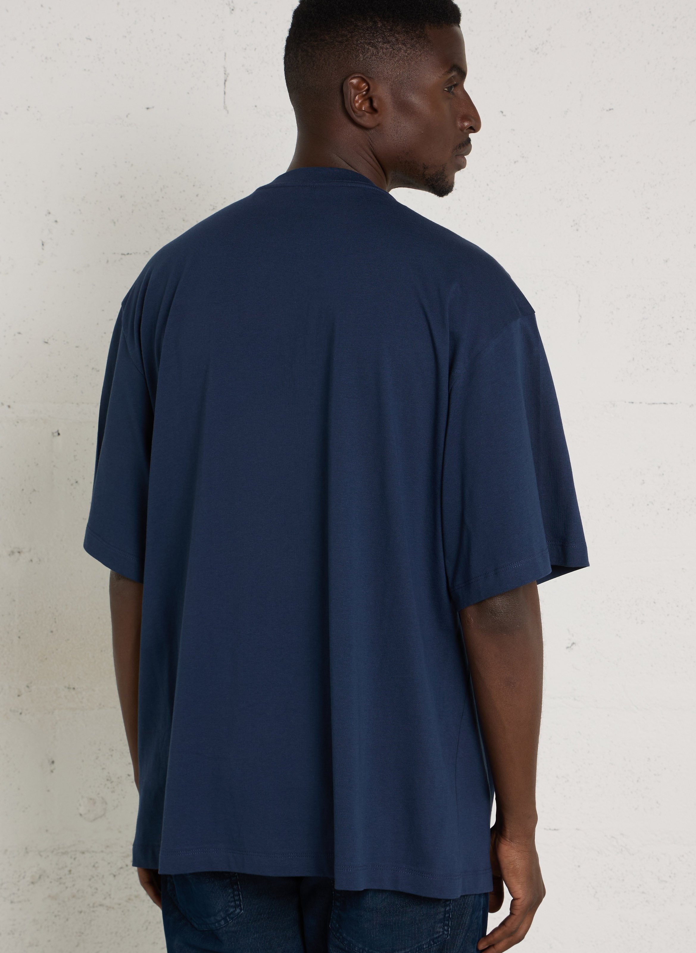 Oversize-Baumwoll-T-Shirt THE NORTH FACE Blau