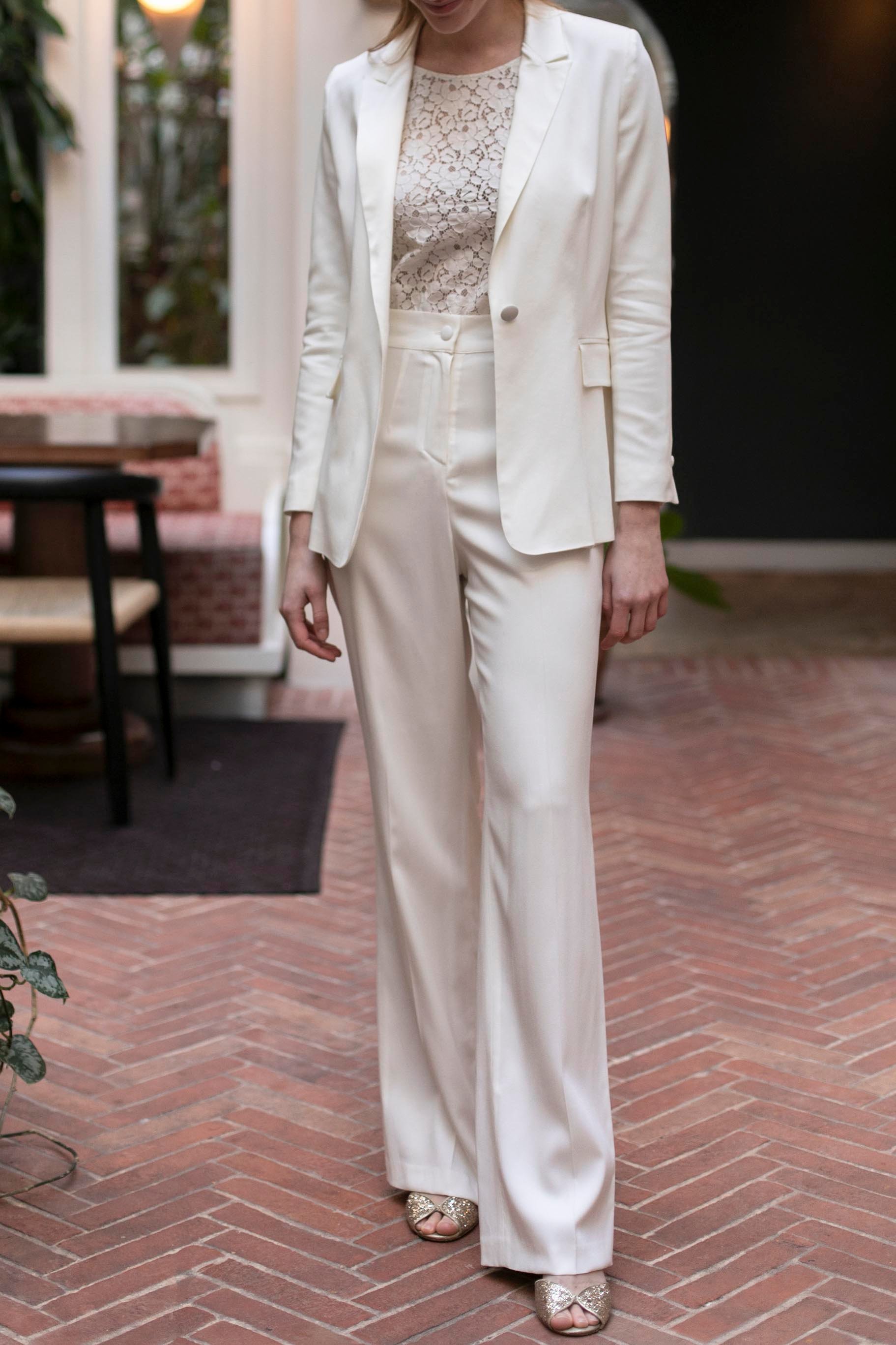 Pants MAISON LEMOINE - Seconde main White