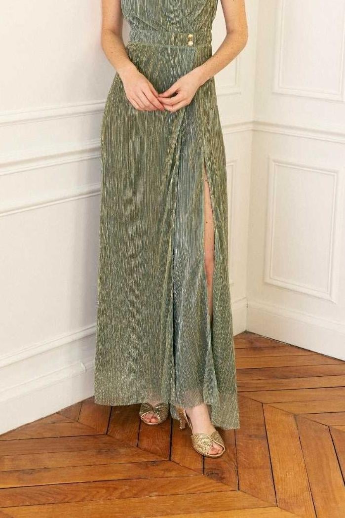 Robe longue MAISON LEMOINE - Seconde main Vert