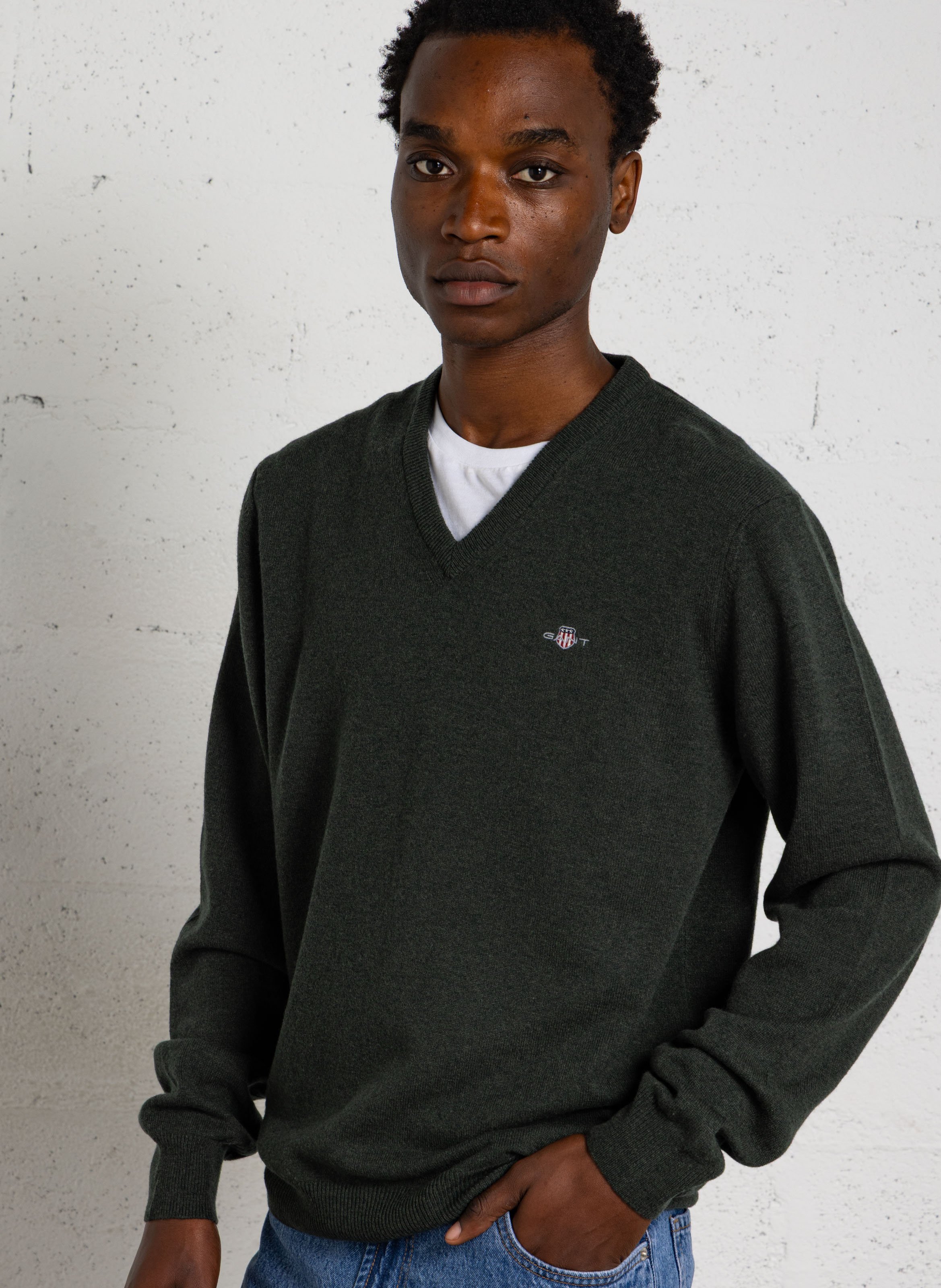 Wollpullover mit V-Ausschnitt GANT