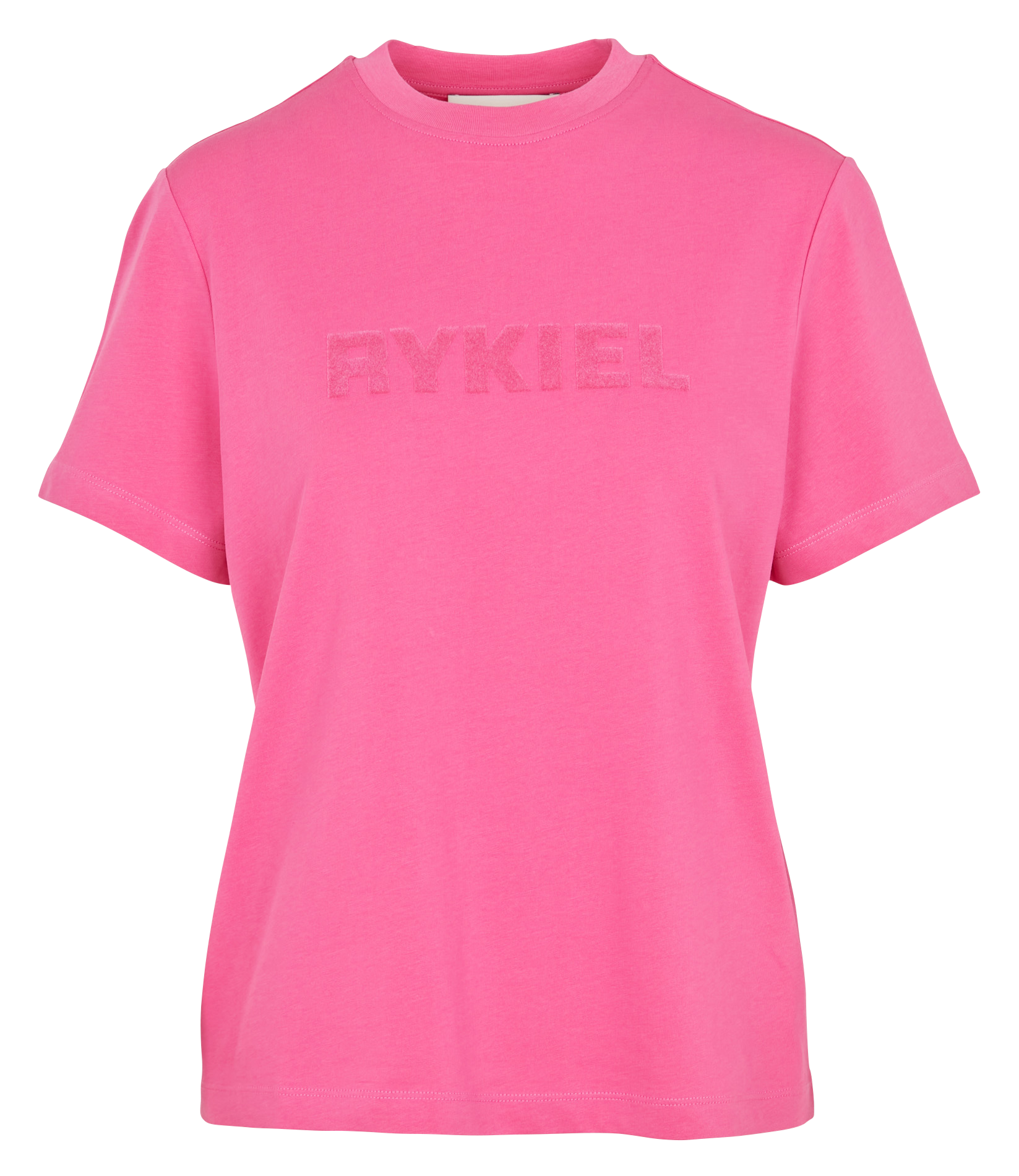 Tee-shirt col rond en coton SONIA RYKIEL Rose
