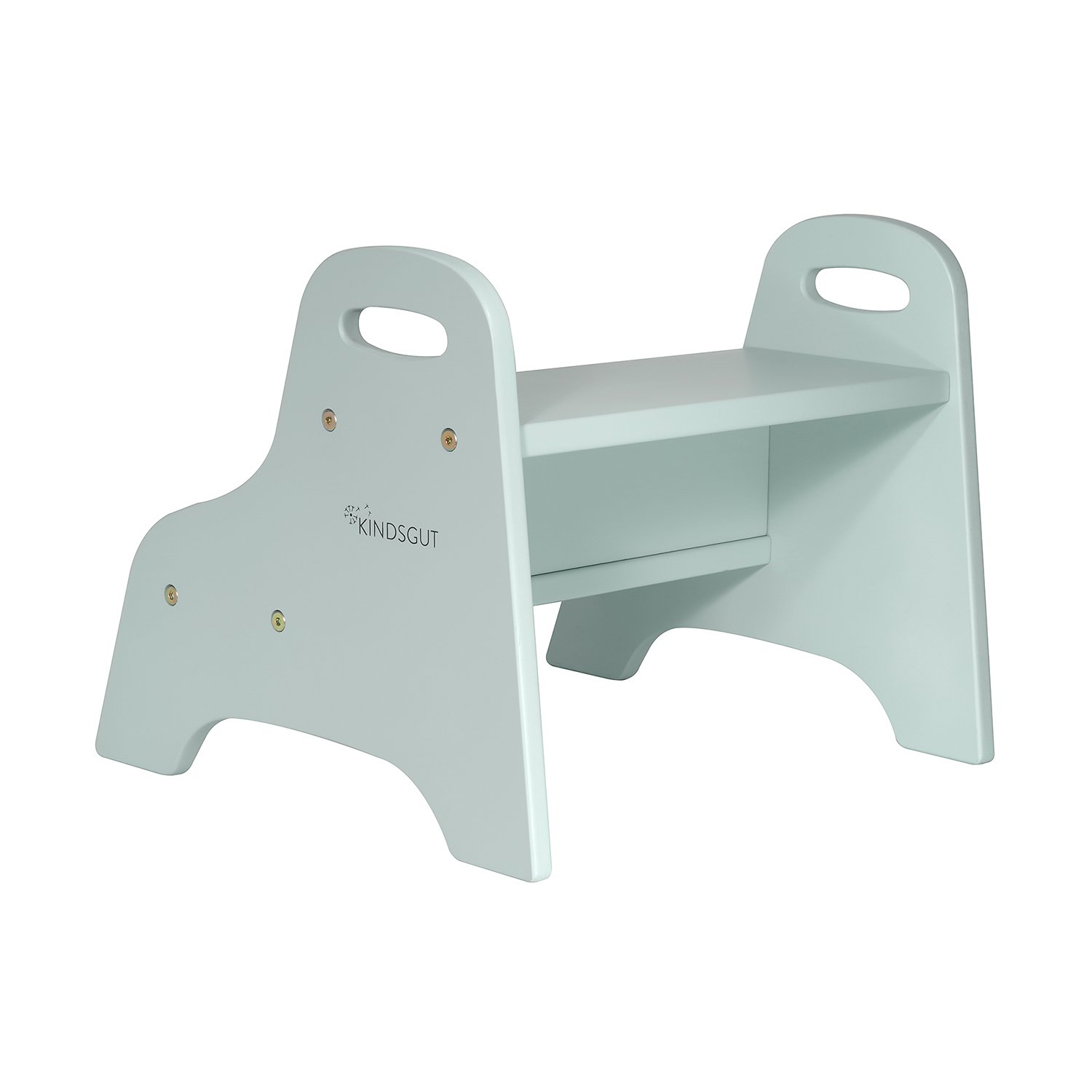 Kids' wooden step stool KINDSGUT Green