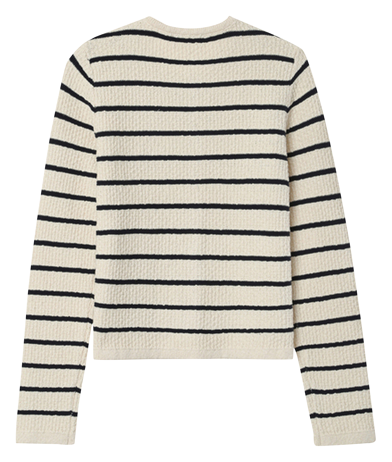 Striped cotton straight cardigan GRACE ET MILA Beige
