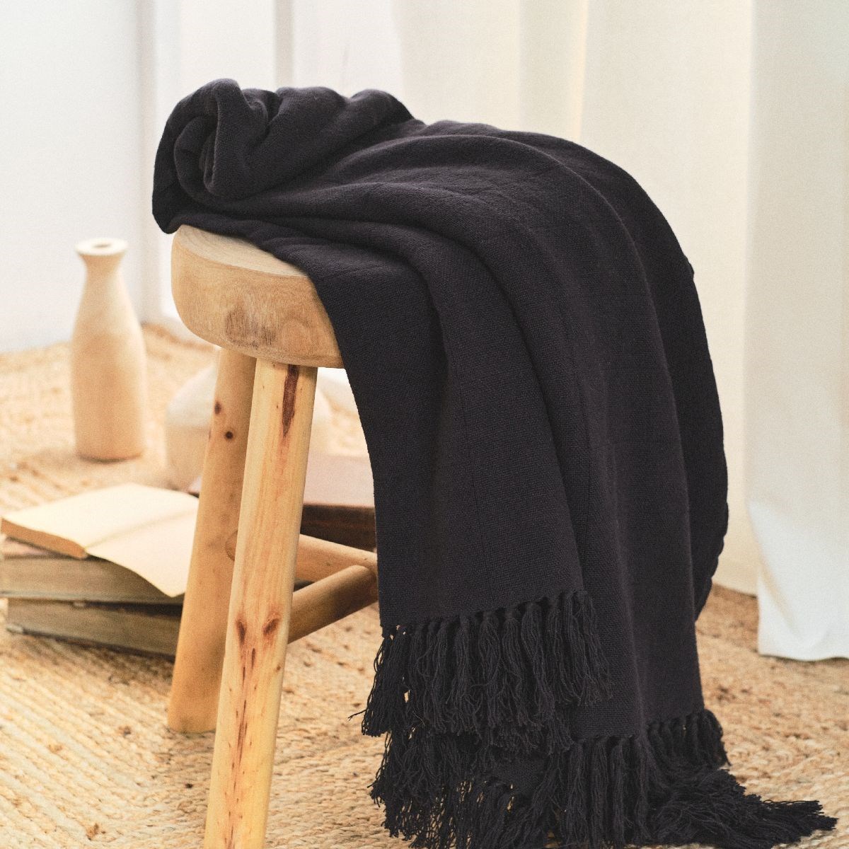 Cotton throw TODAY LINGE DE MAISON Grey