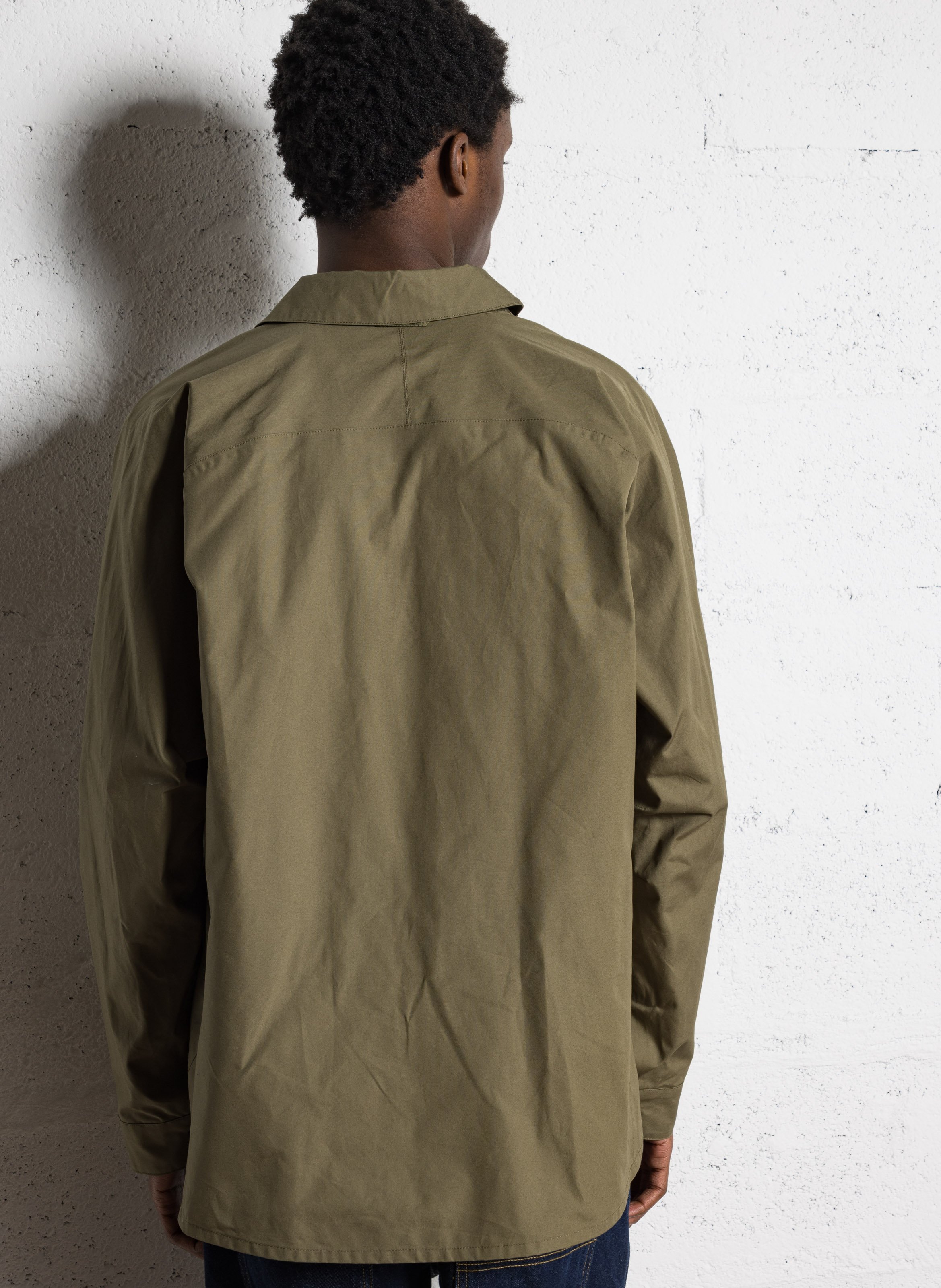 Veste droite zippée en coton bio KNOWLEDGE COTTON APPAREL Vert