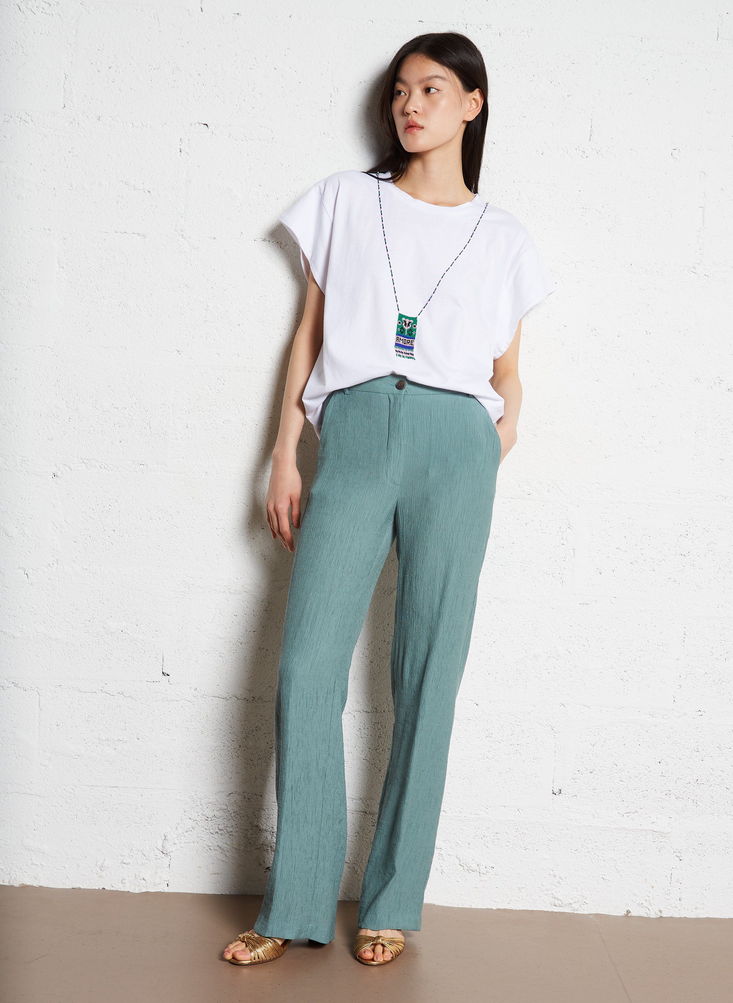 Bundfaltenhose HARTFORD Grun