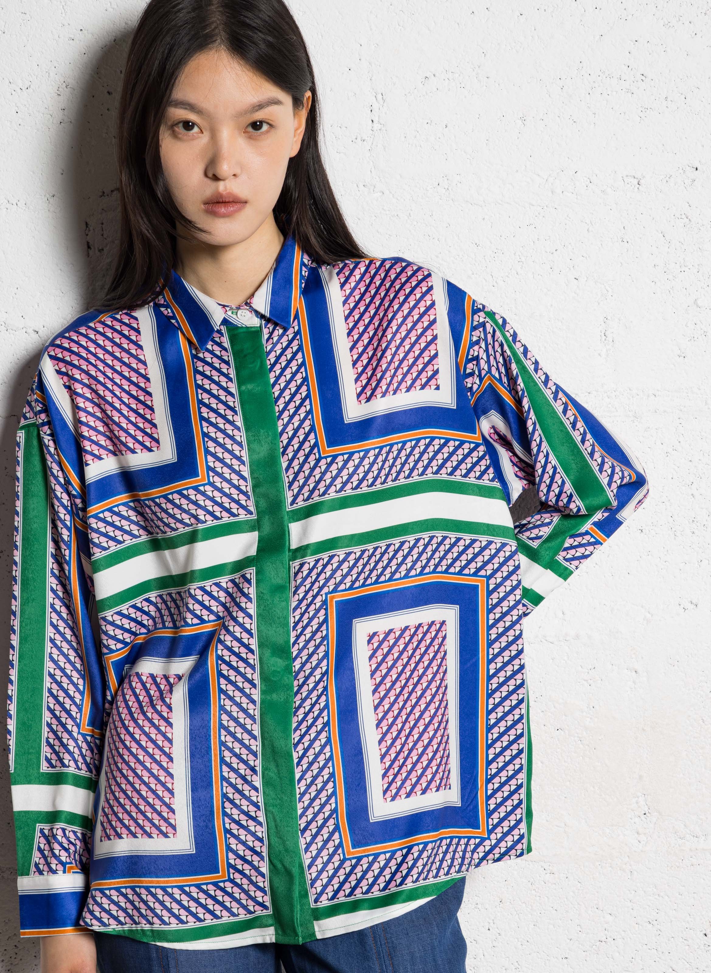 Chemise col classique ample LA PETITE ETOILE Multicolore