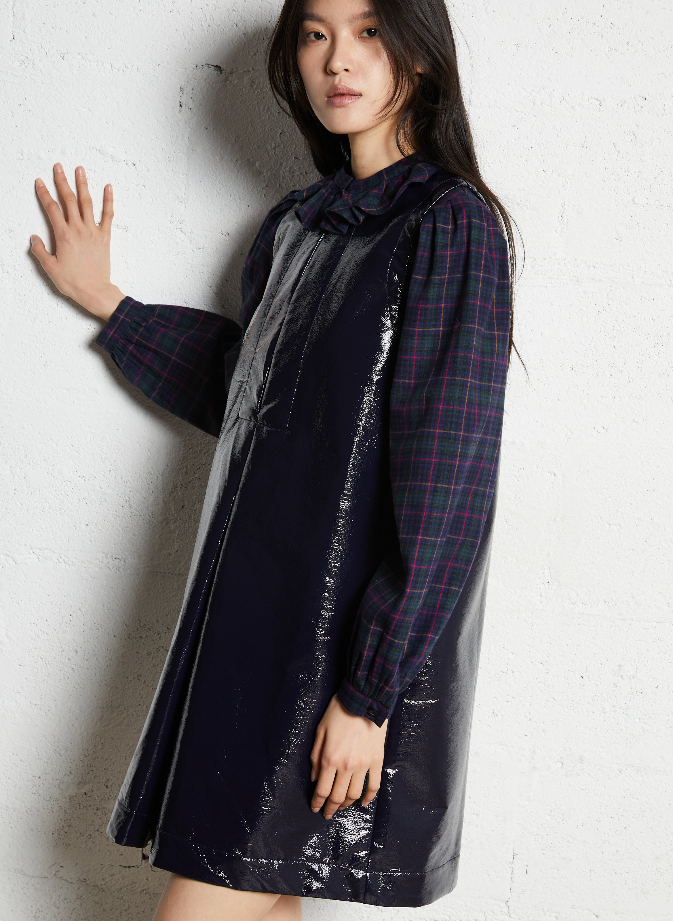 Short pinafore dress SUZIE WINKLE Blue