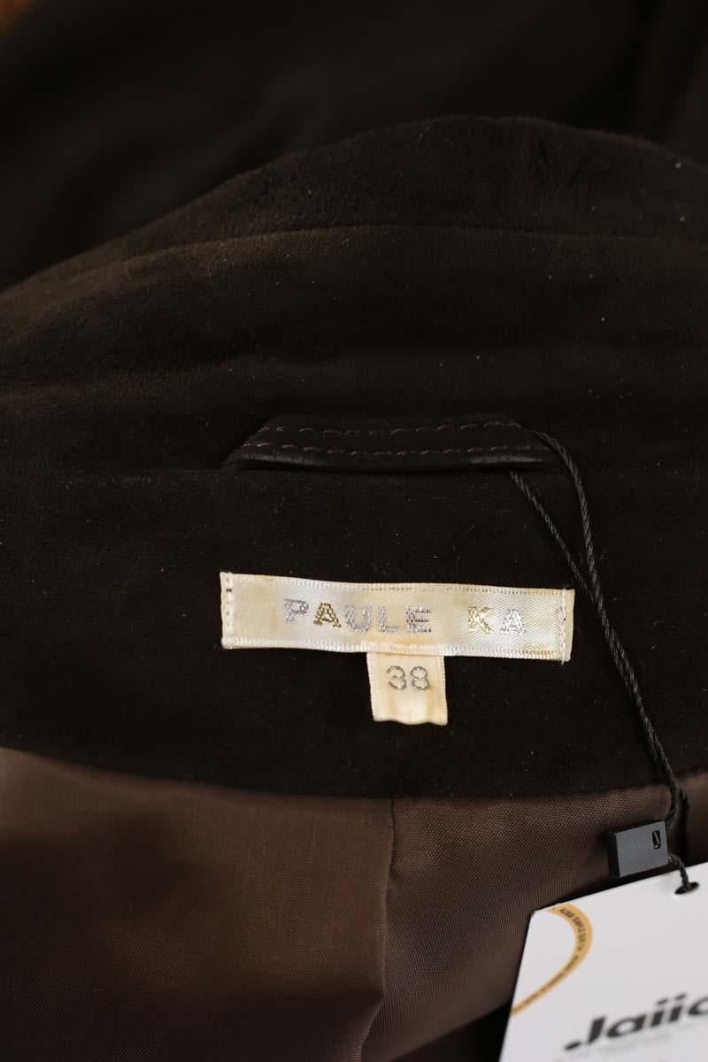 Short leather blazer PAULE KA - Seconde main Brown