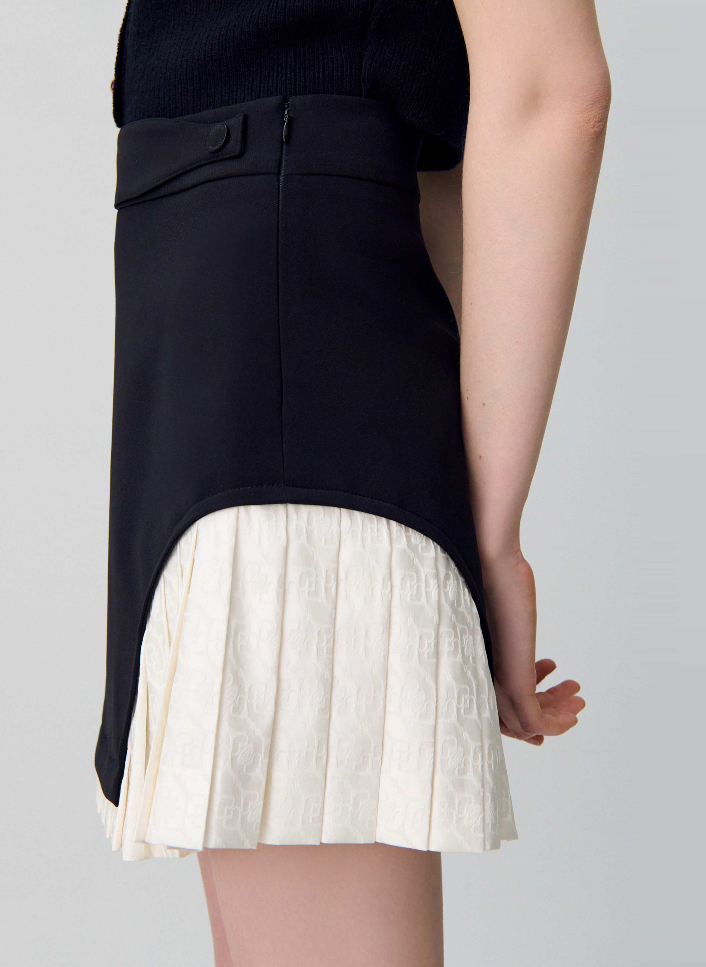 Jupe courte bicolore CLAUDIE PIERLOT Multicolore