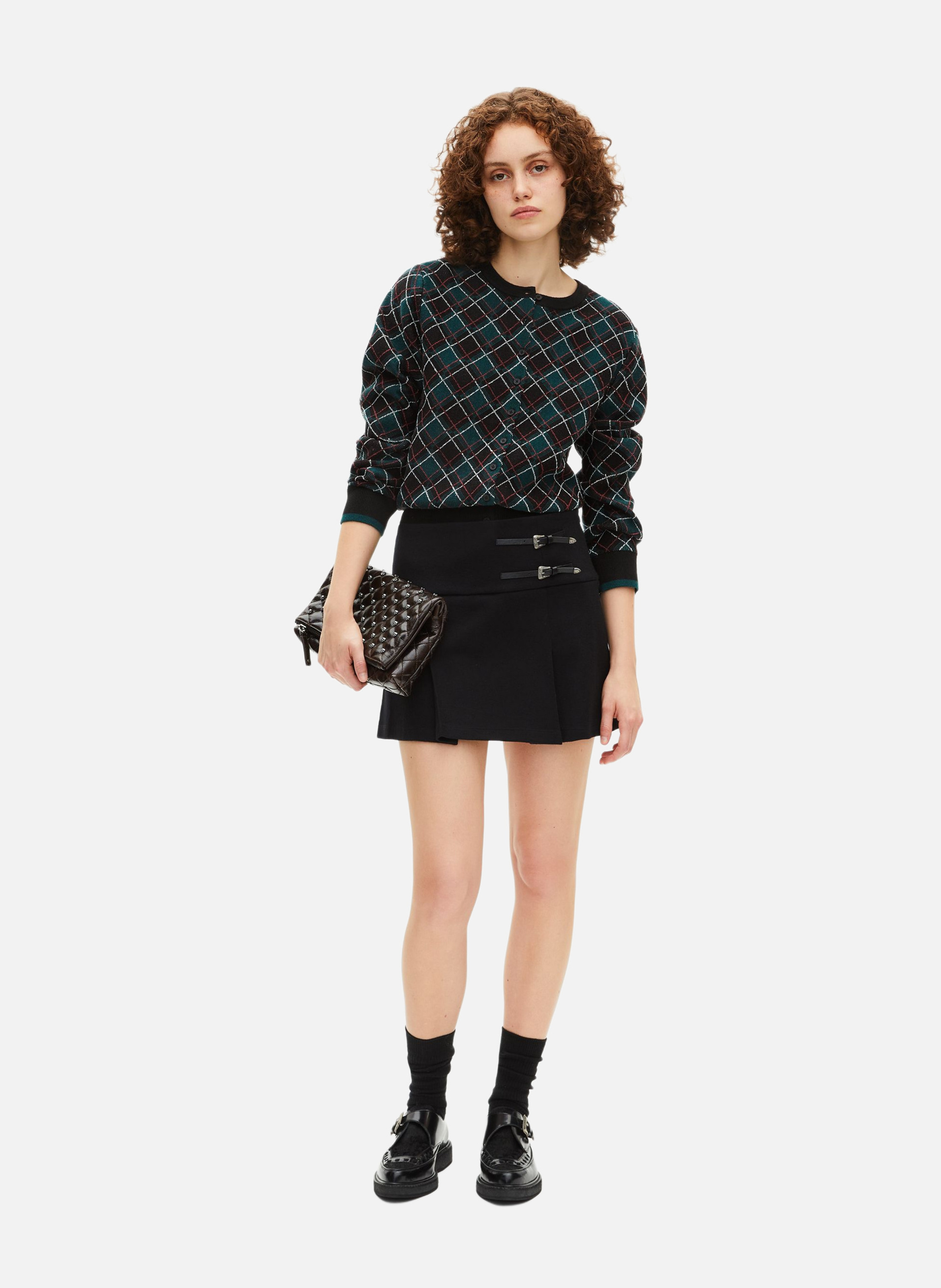 Short A-line skirt THE KOOPLES Black