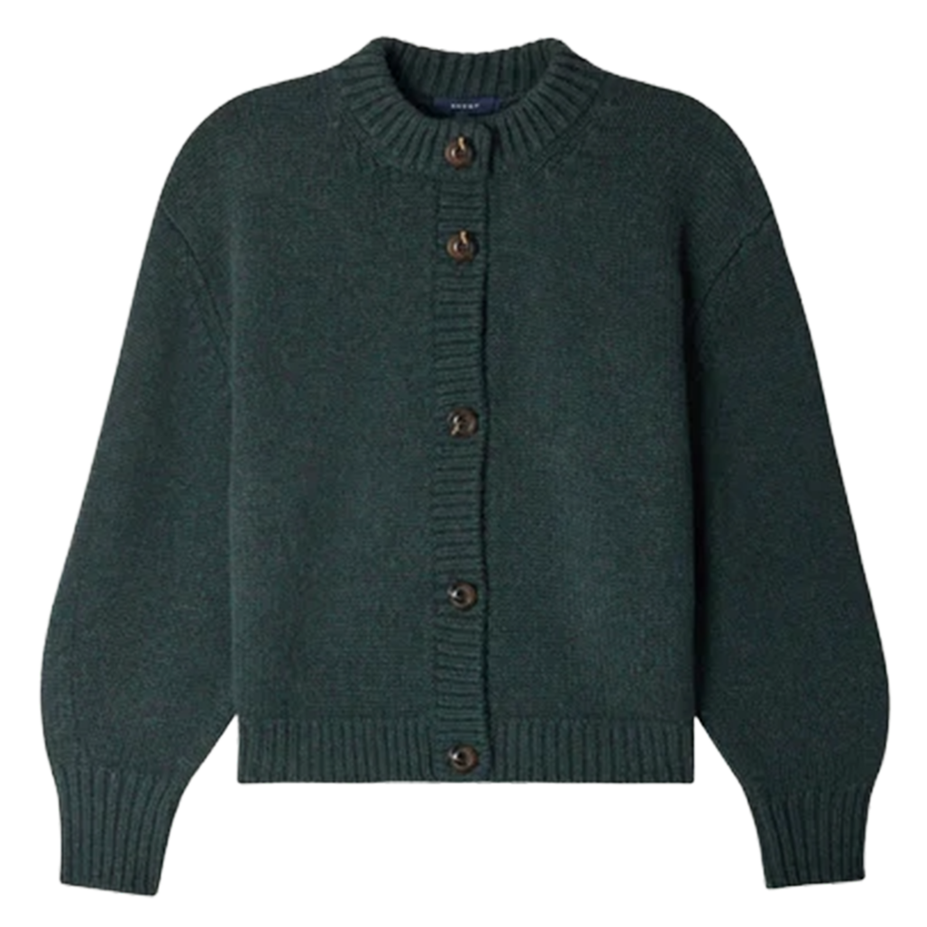 Cardigan col rond en laine SOEUR Vert