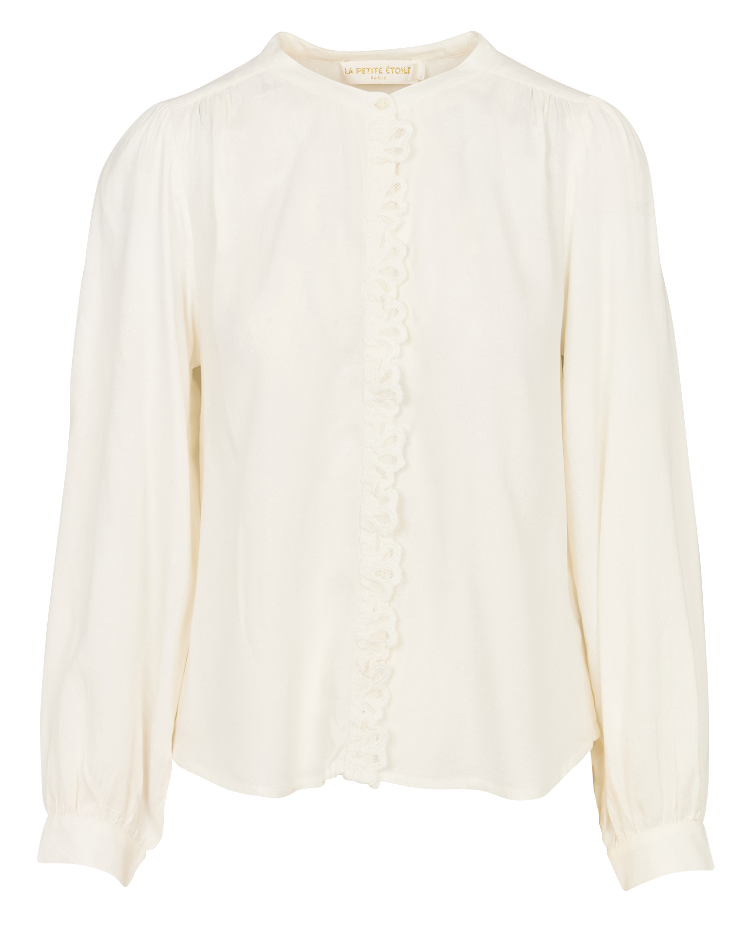 Blouse col mao  LA PETITE ETOILE Beige
