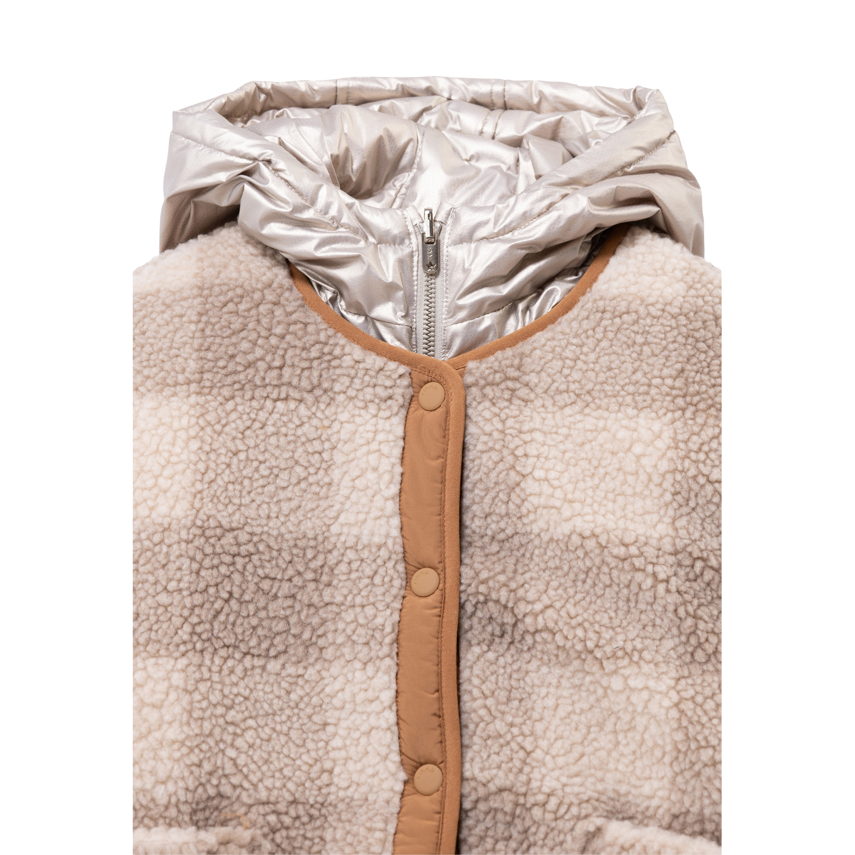 Doudoune réversible à capuche IKKS JUNIOR Doré