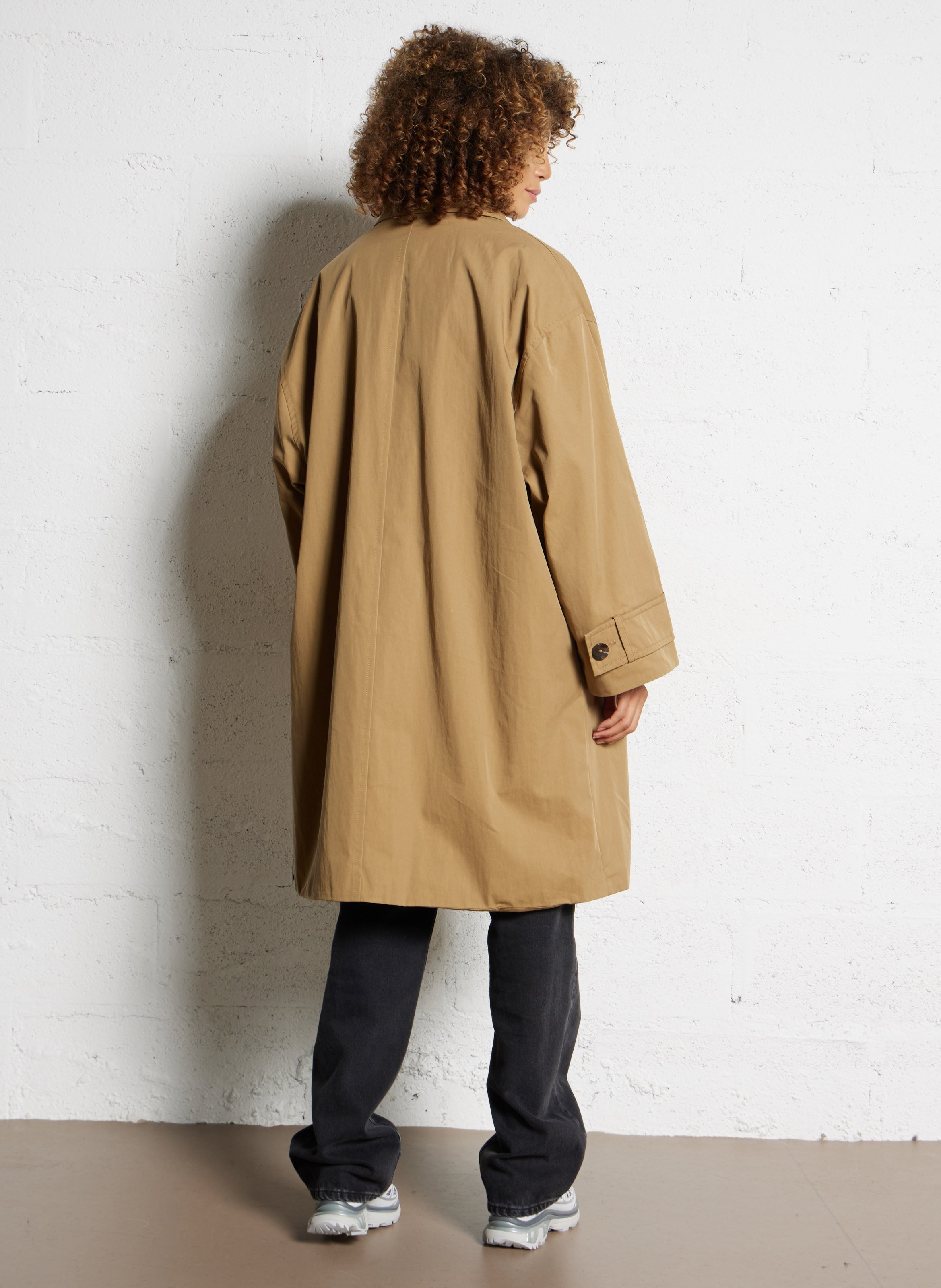 Oversized trenchcoat | katoenblend BELLEROSE Beige