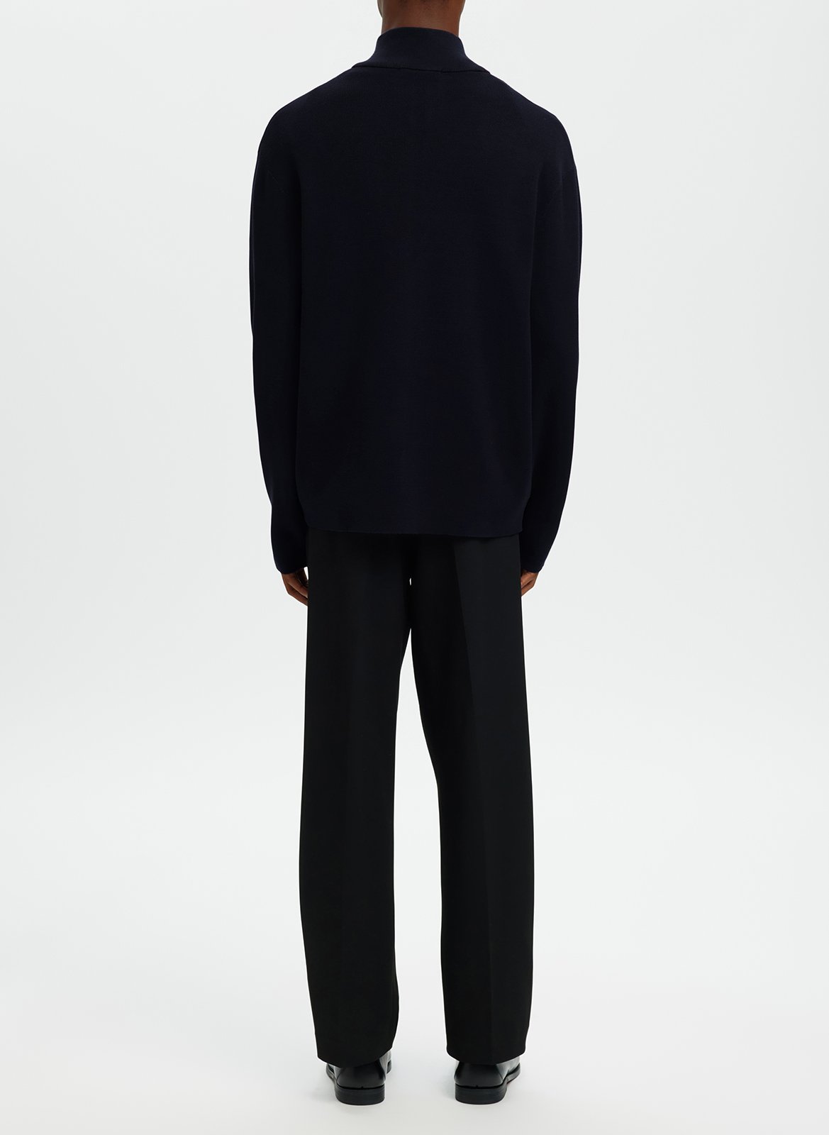 Gilet droit col montant  SELECTED Bleu