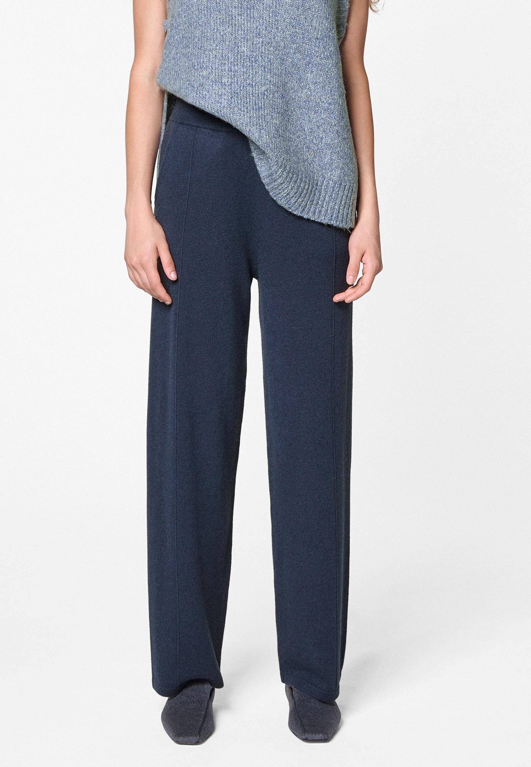 Wide woollen trousers RODIER Blue