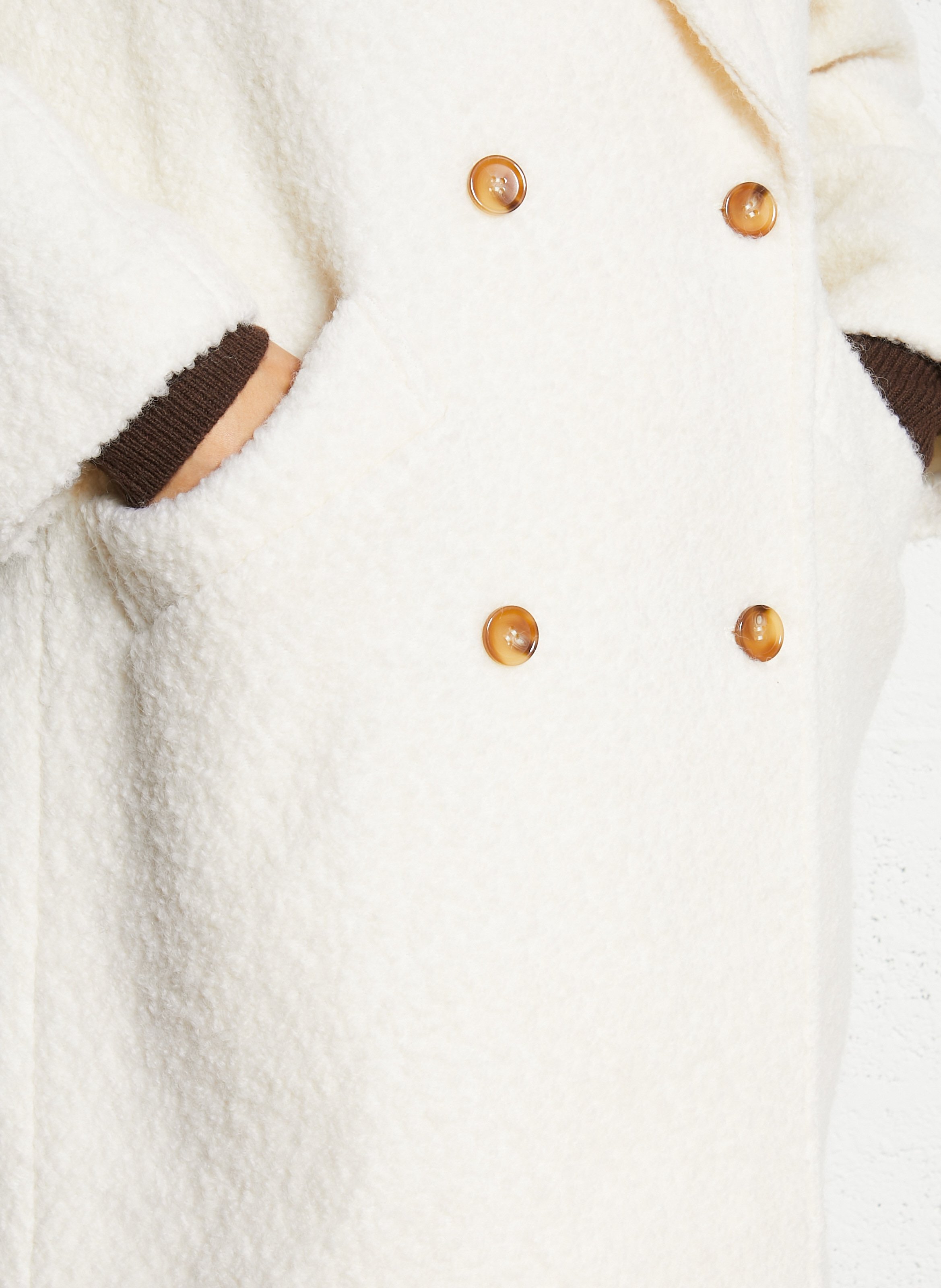 Manteau col tailleur  LA PETITE ETOILE Beige