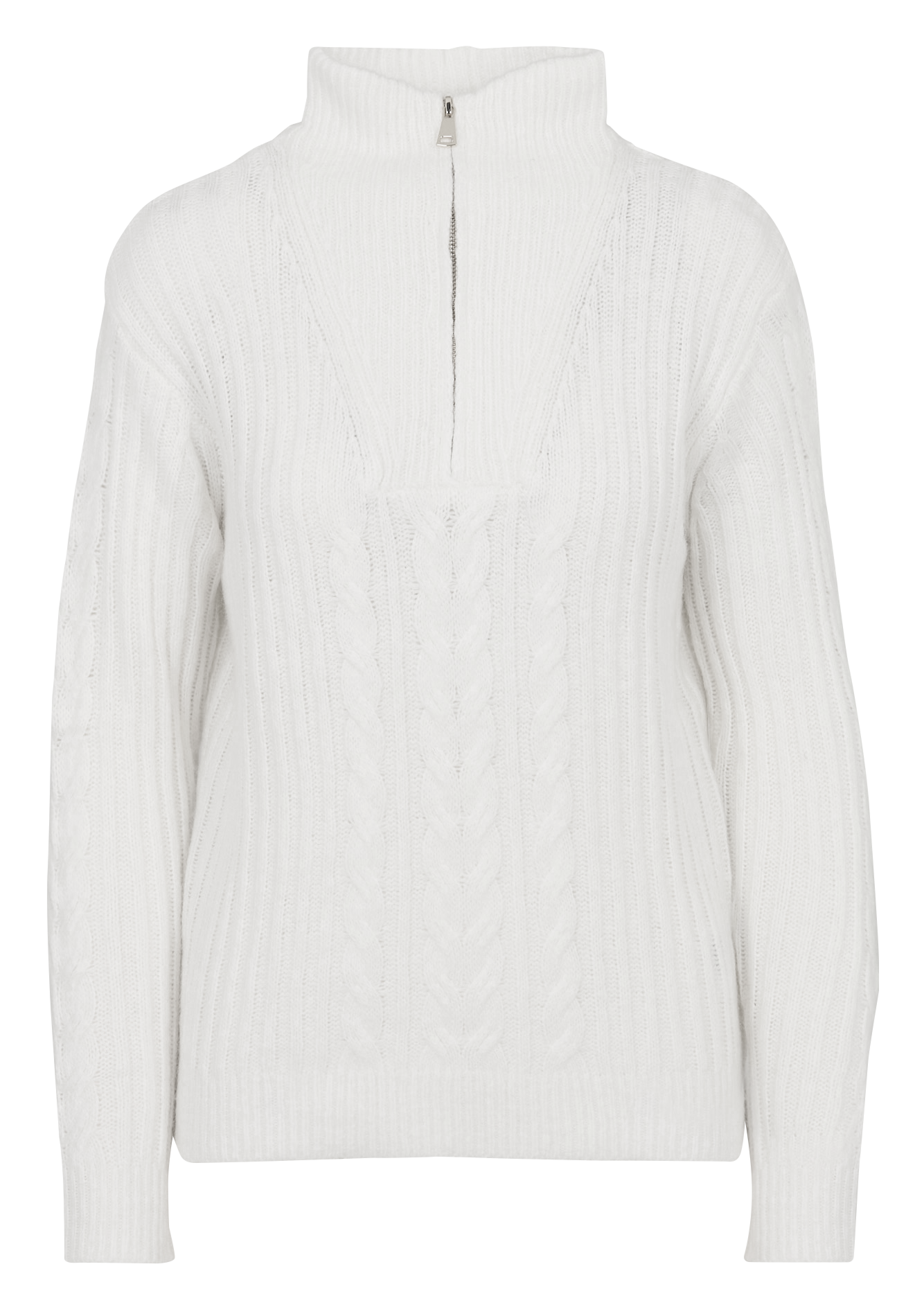 Gerade geschnittener Strickpullover SUD EXPRESS Weiss