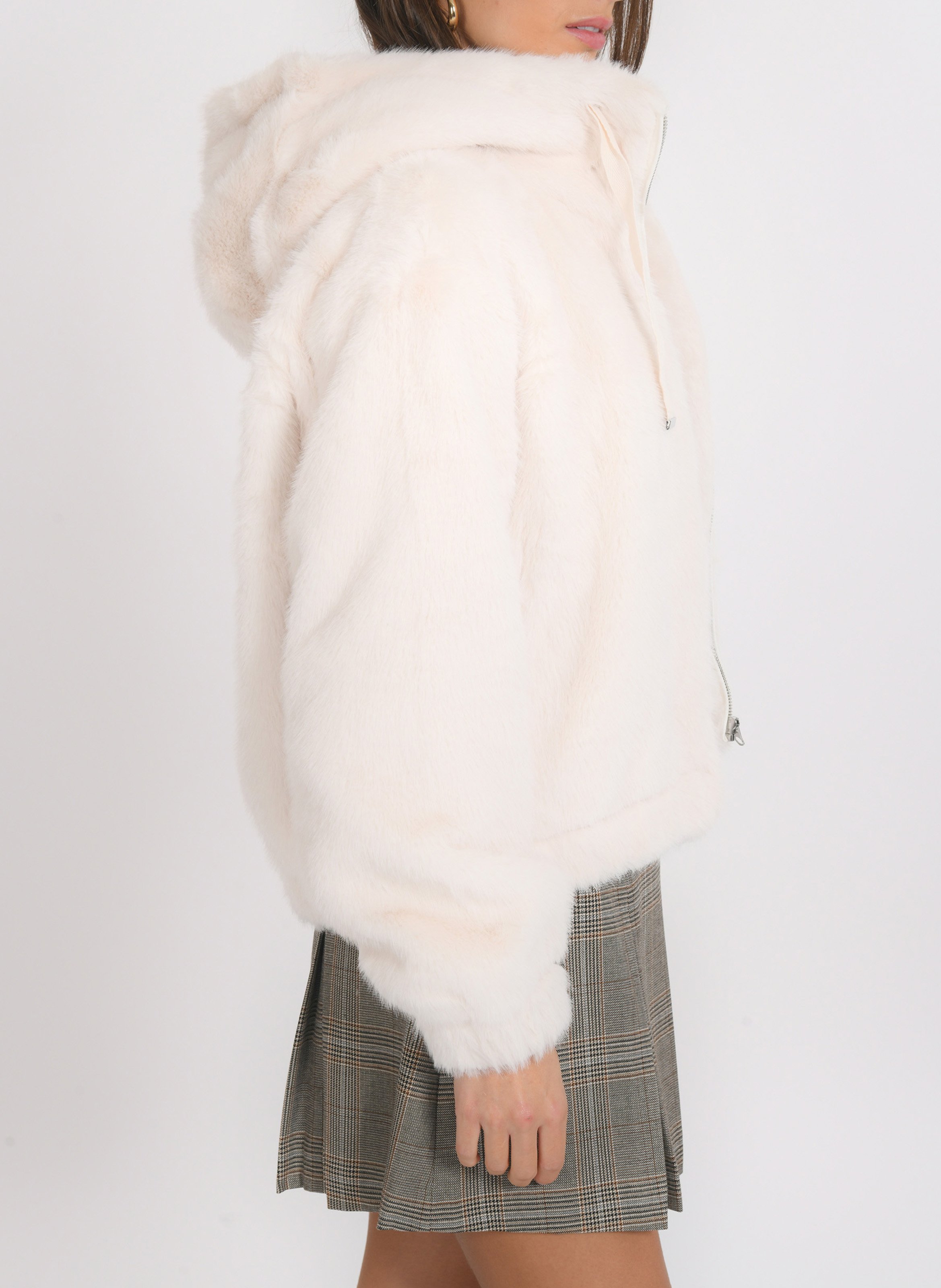 Manteau en fourrure synthétique KOOKAI Beige