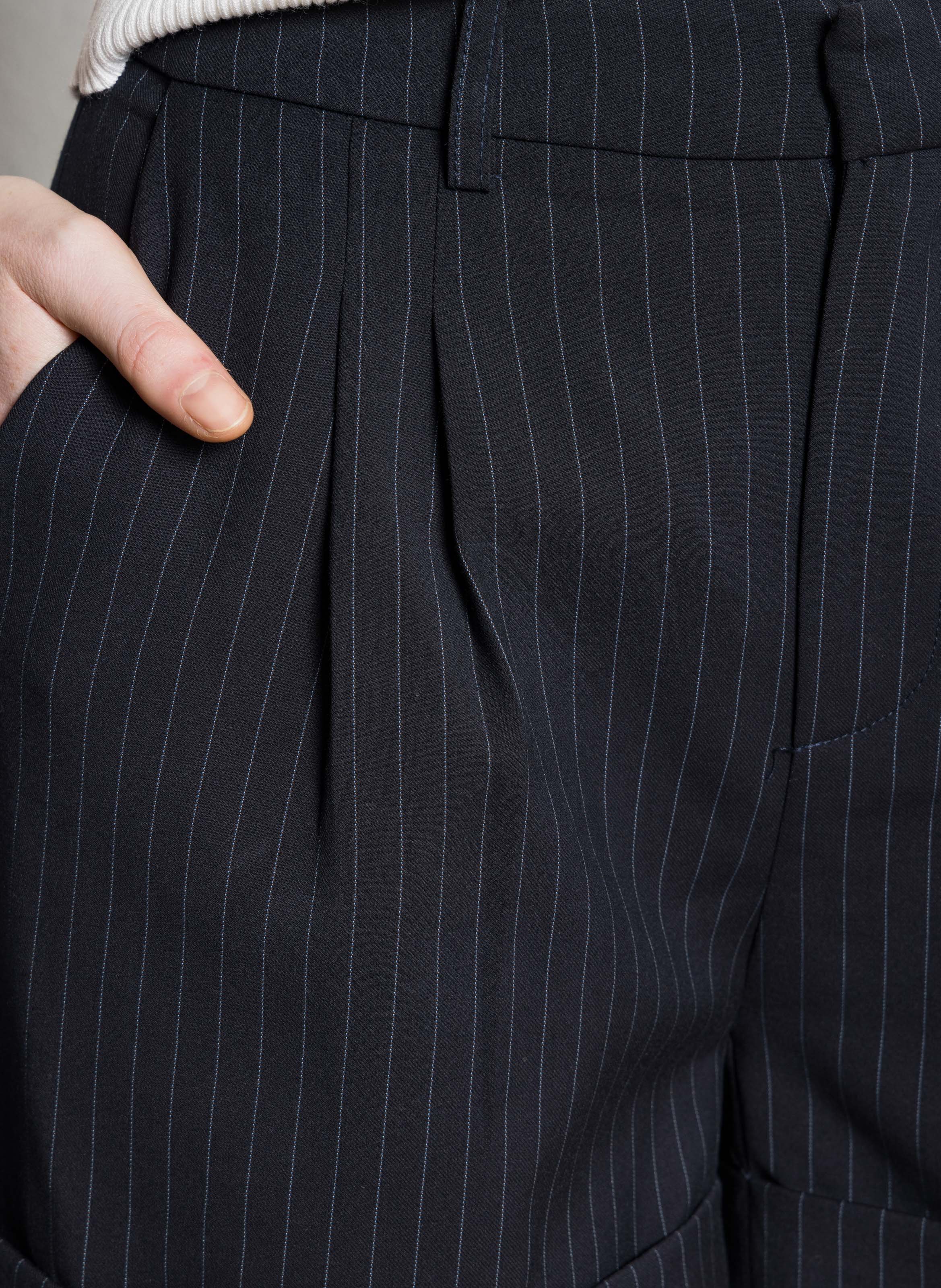 Short large à rayures SUNCOO Bleu