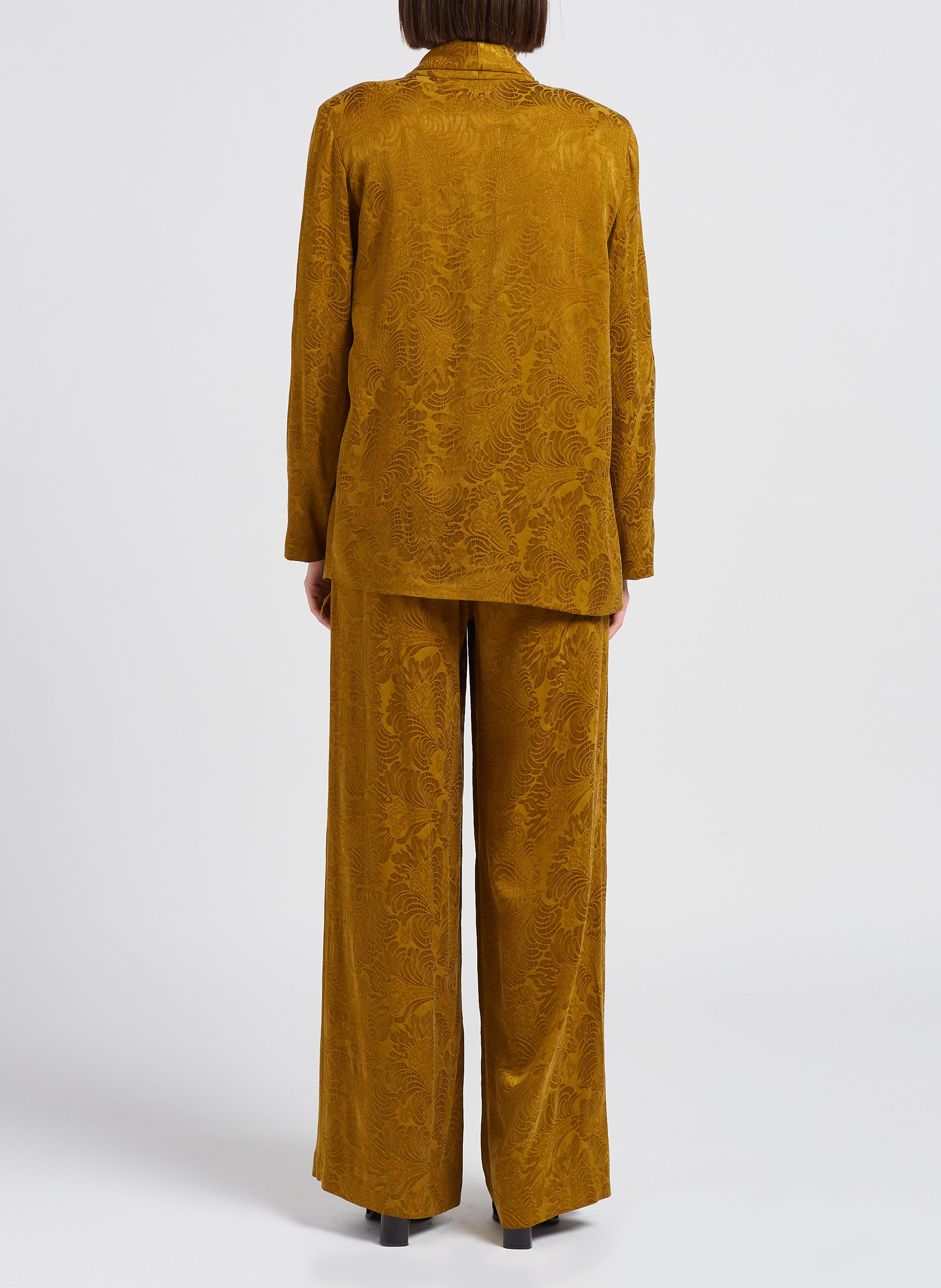 Veste col châle en jacquard MOMONI Marron